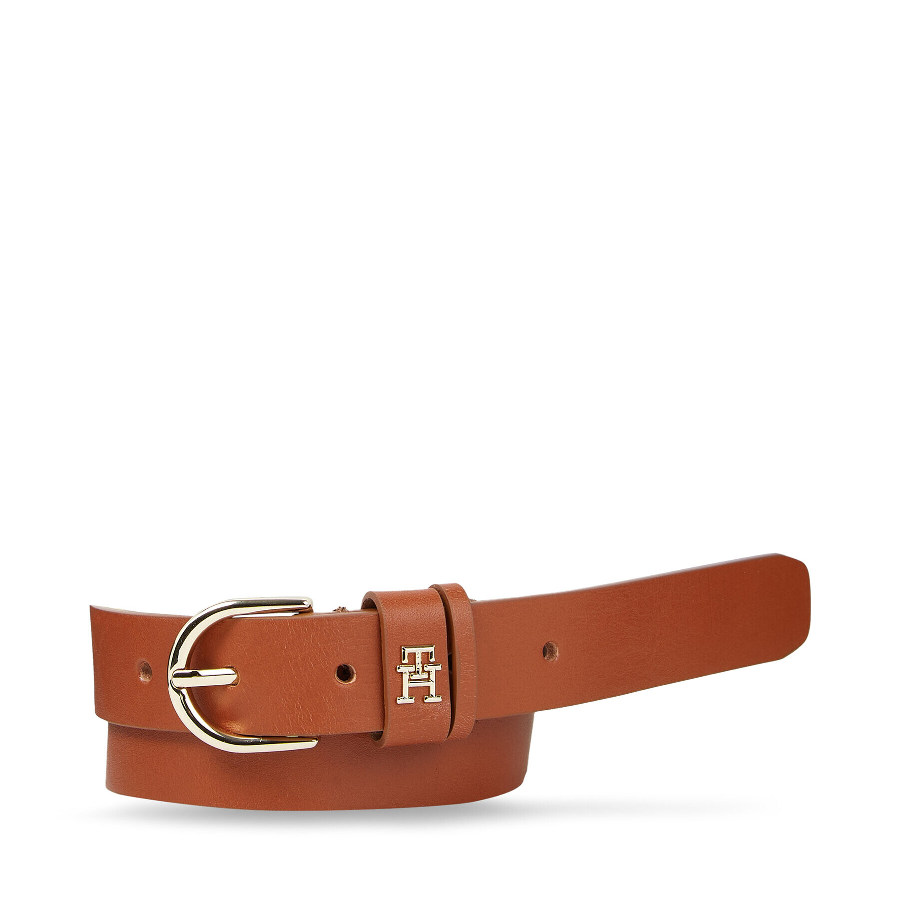 Tommy Hilfiger Дамски колан Th Timeless 2.5 AW0AW15379 Кафяв - Pepit.bg