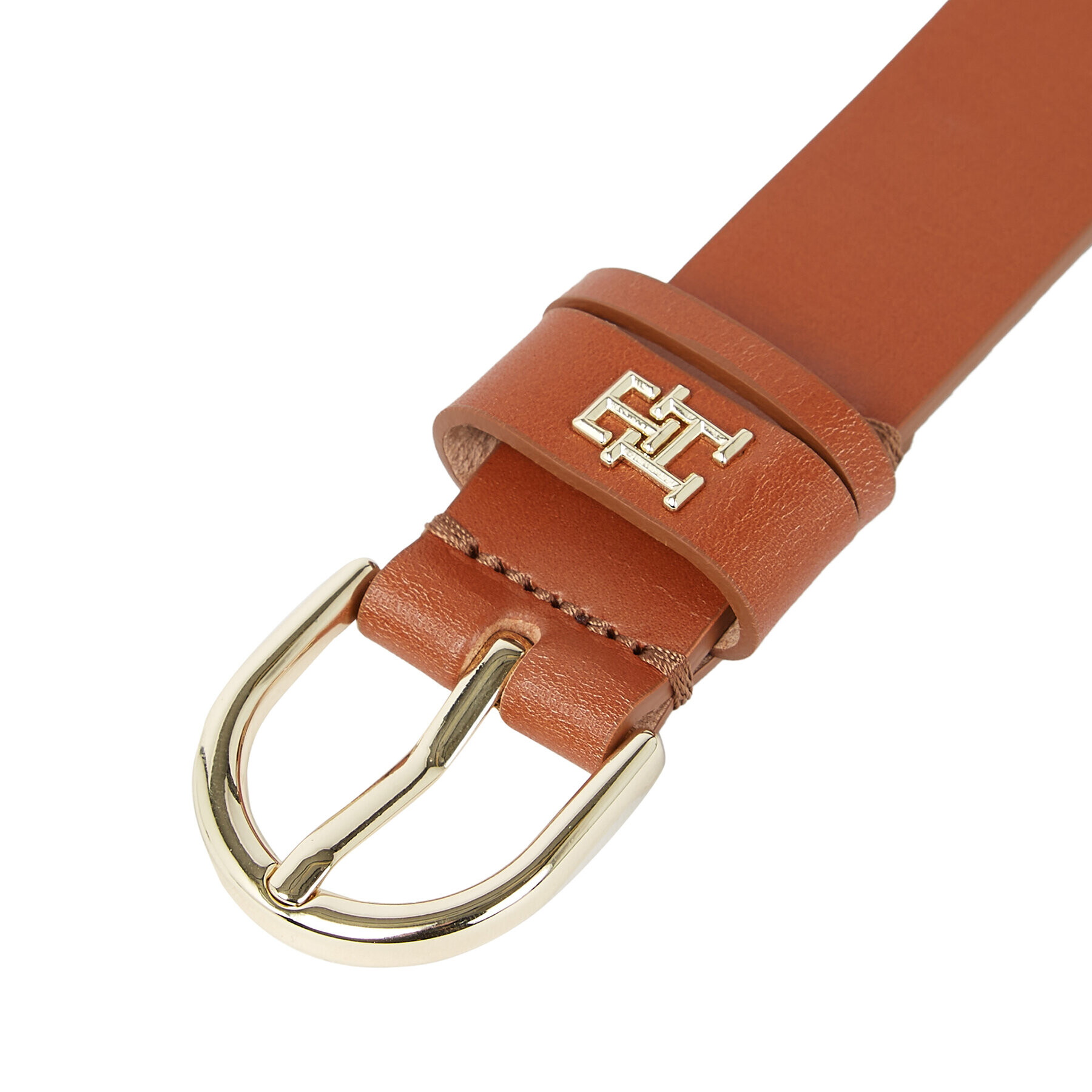 Tommy Hilfiger Дамски колан Th Timeless 2.5 AW0AW15379 Кафяв - Pepit.bg