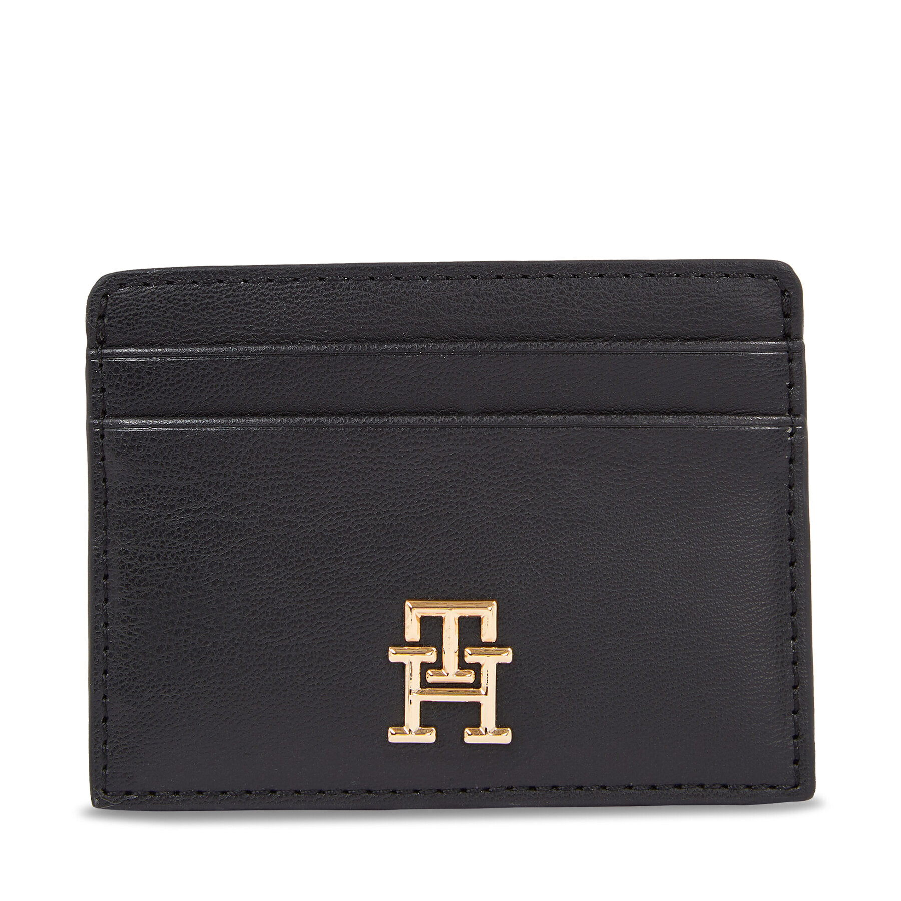 Tommy Hilfiger Дамски портфейл Iconic Tommy Cc Holder AW0AW15897 Черен - Pepit.bg