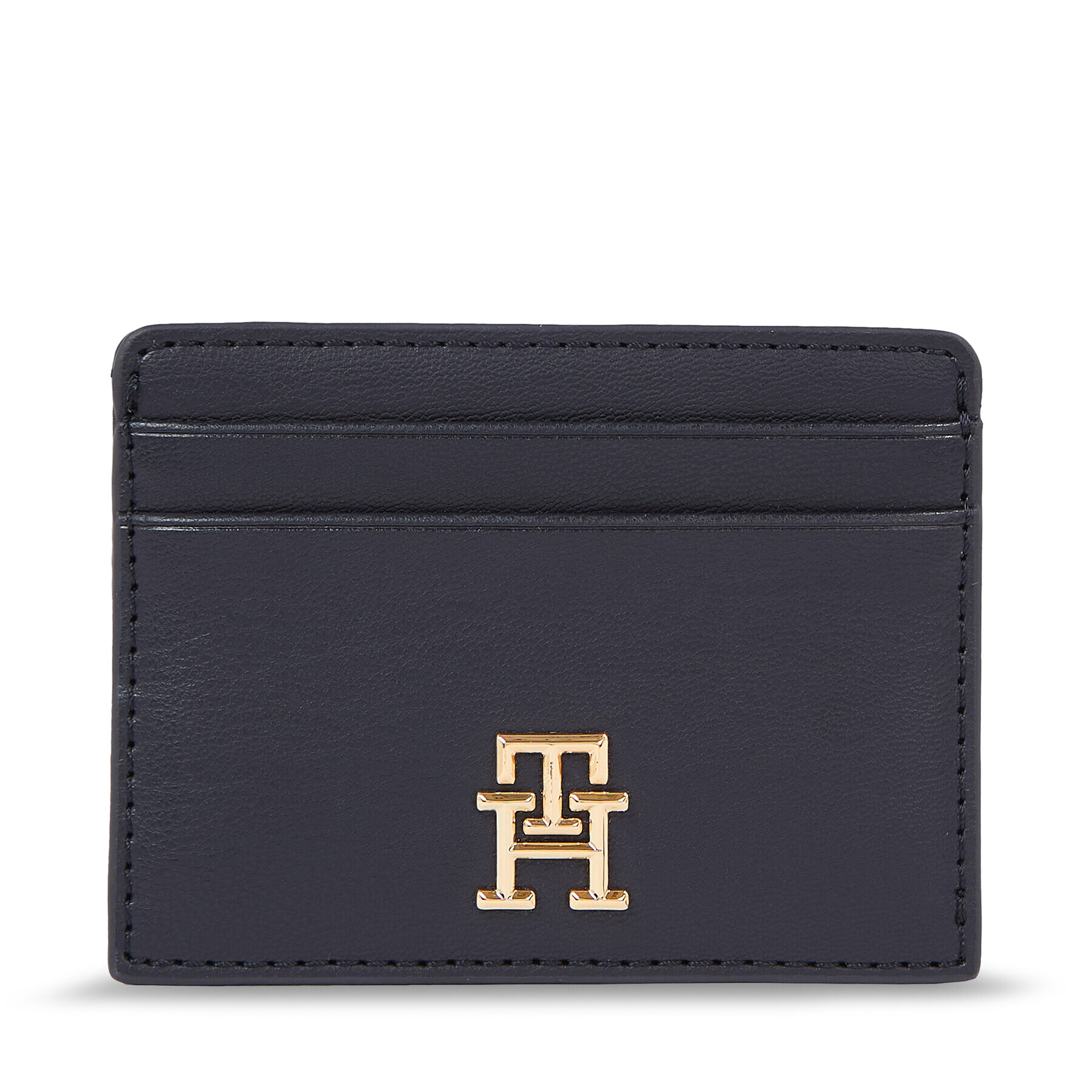 Tommy Hilfiger Дамски портфейл Iconic Tommy Cc Holder AW0AW15897 Тъмносин - Pepit.bg