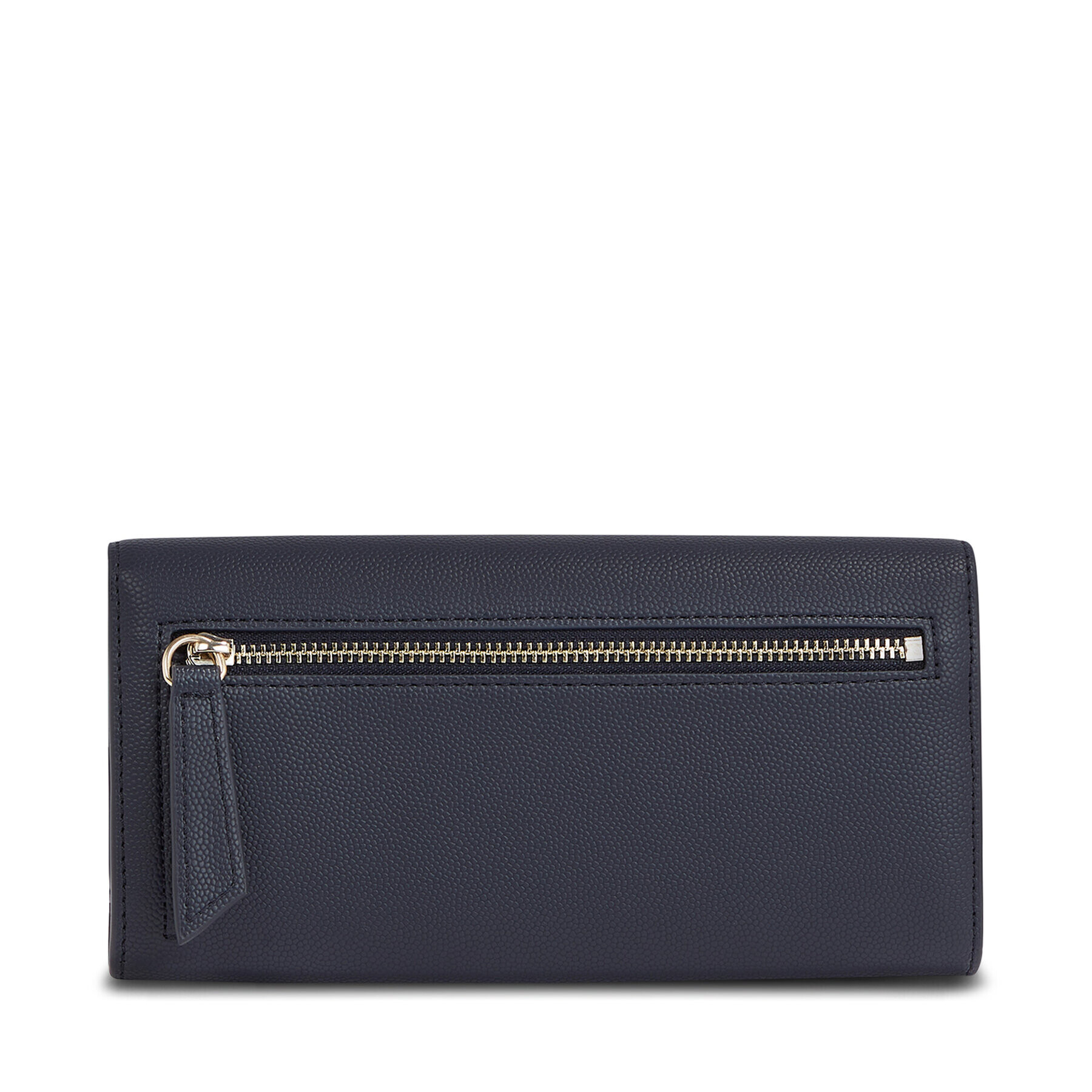 Tommy Hilfiger Дамски портфейл Th Timeless Large Flap AW0AW15257 Тъмносин - Pepit.bg