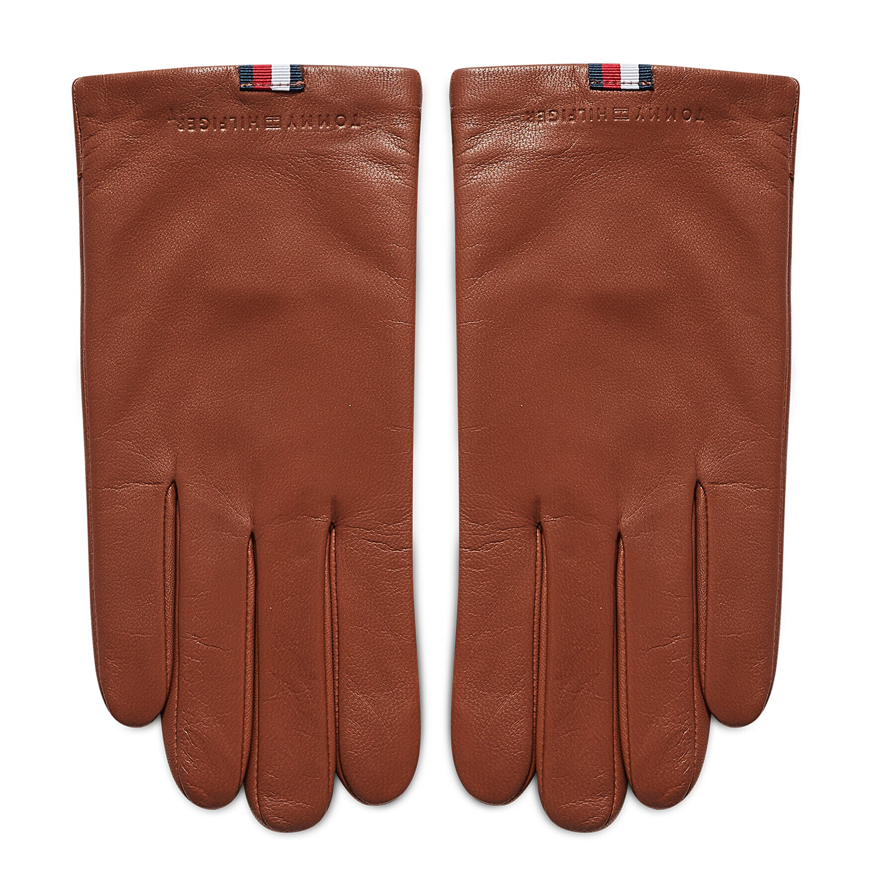 Tommy Hilfiger Дамски ръкавици Casual Leather Gloves AM0AM07882 Кафяв - Pepit.bg