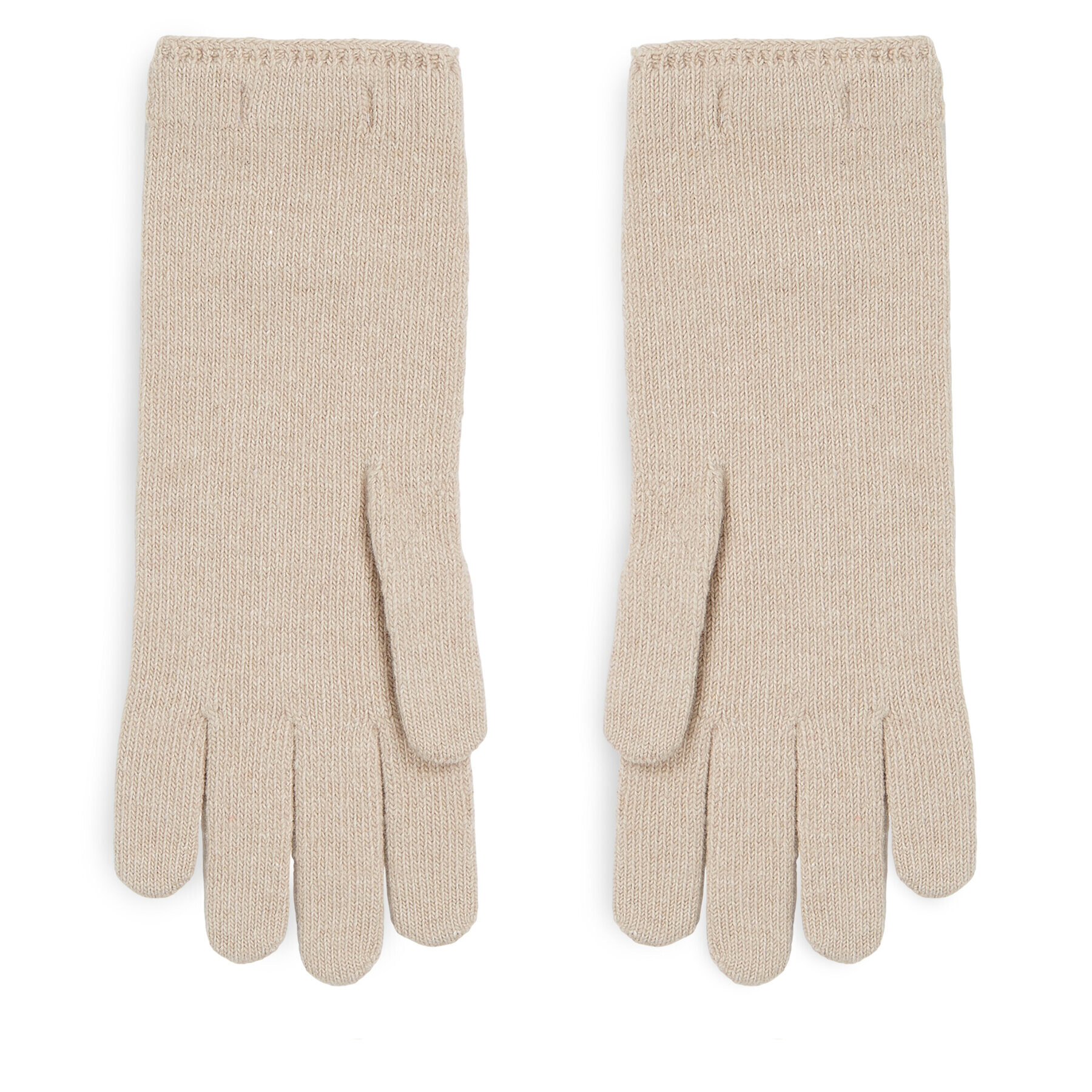 Tommy Hilfiger Дамски ръкавици Limitless Chic Wool Gloves AW0AW15359 Екрю - Pepit.bg