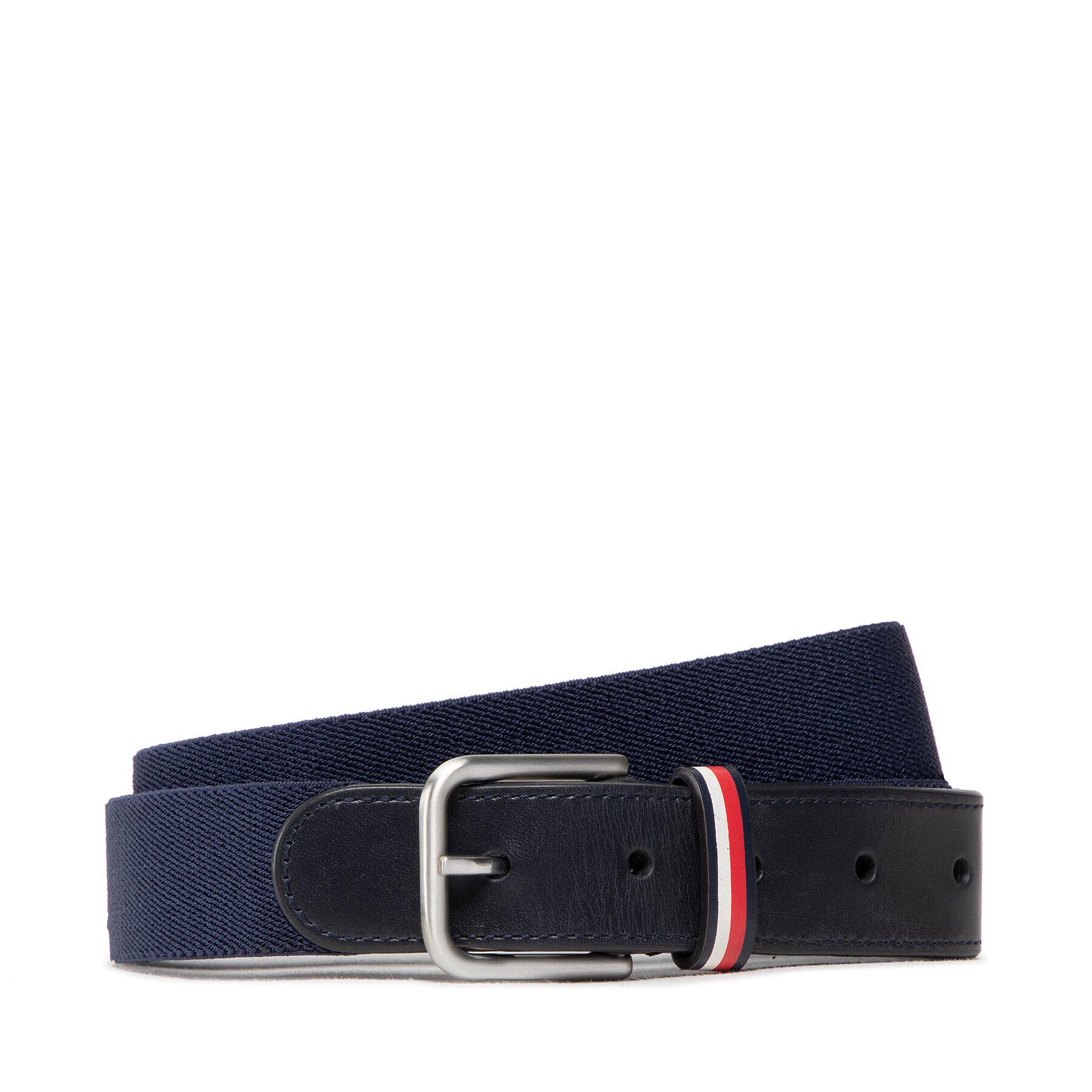 Tommy Hilfiger Детски колан Elasticated Leather Belt AM0AM09610 Тъмносин - Pepit.bg