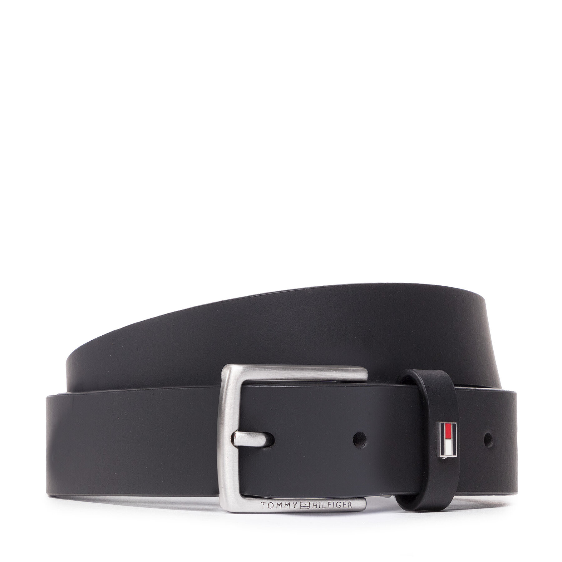 Tommy Hilfiger Детски колан Leather Belt AM0AM08738 Черен - Pepit.bg