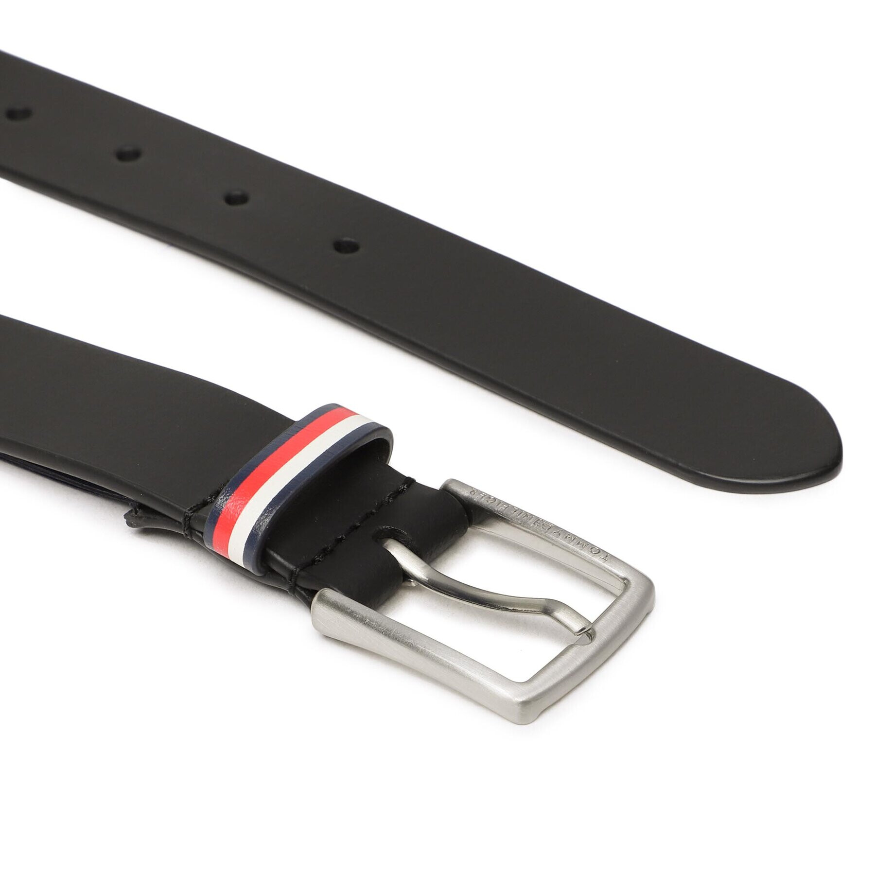 Tommy Hilfiger Детски колан Leather Belt AU0AU01560 Черен - Pepit.bg