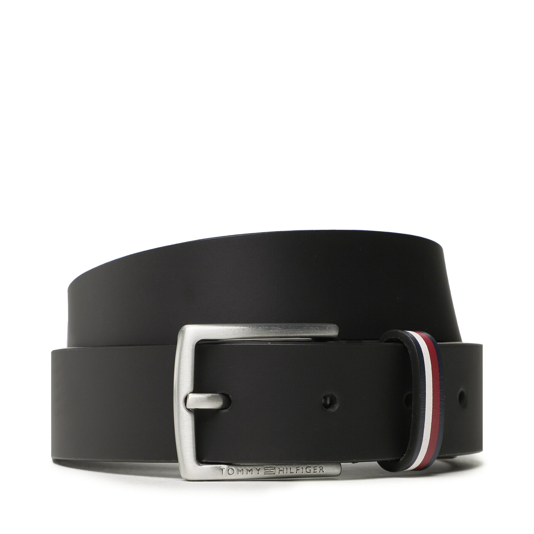 Tommy Hilfiger Детски колан Leather Belt AU0AU01677 Черен - Pepit.bg