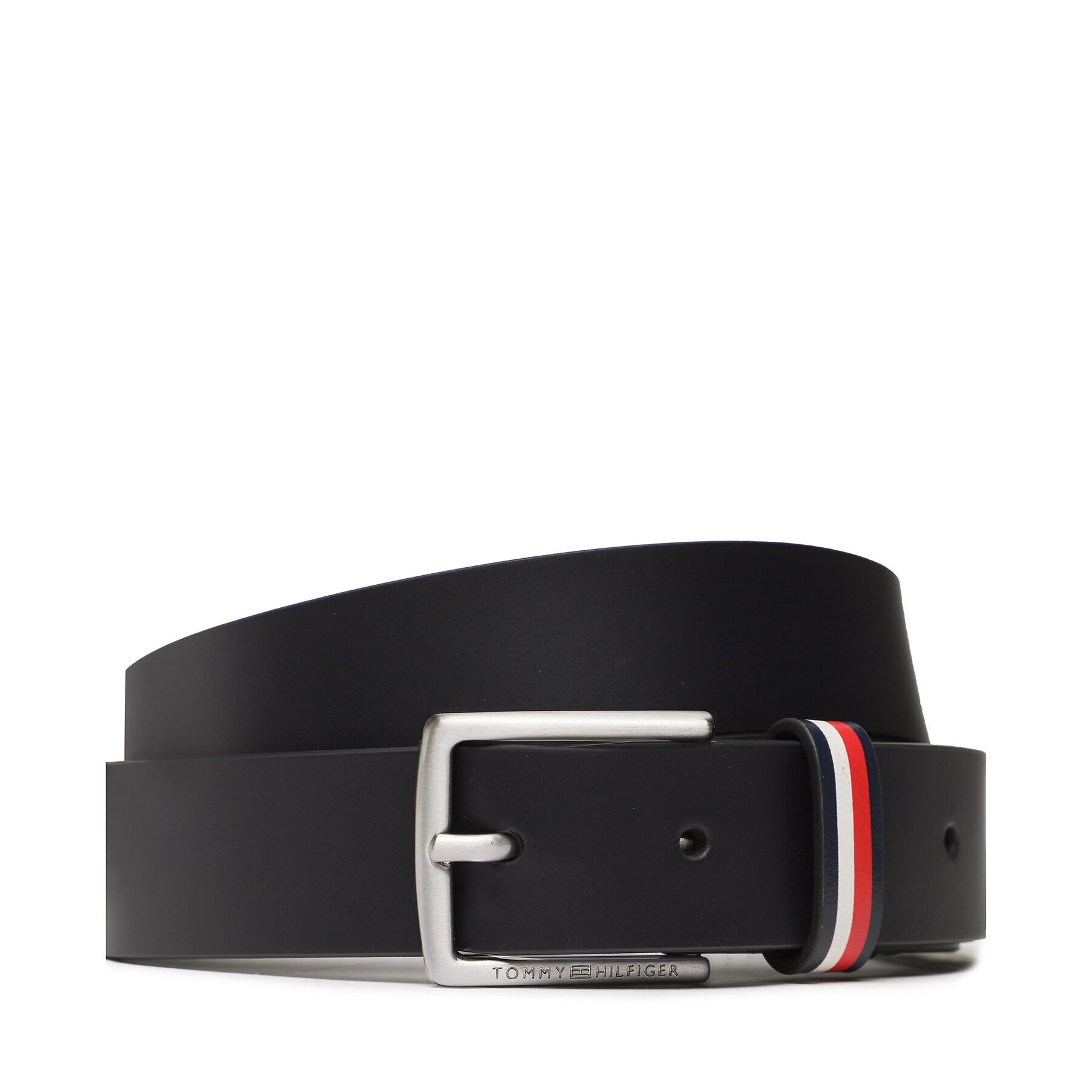 Tommy Hilfiger Детски колан Leather Belt AU0AU01677 Тъмносин - Pepit.bg