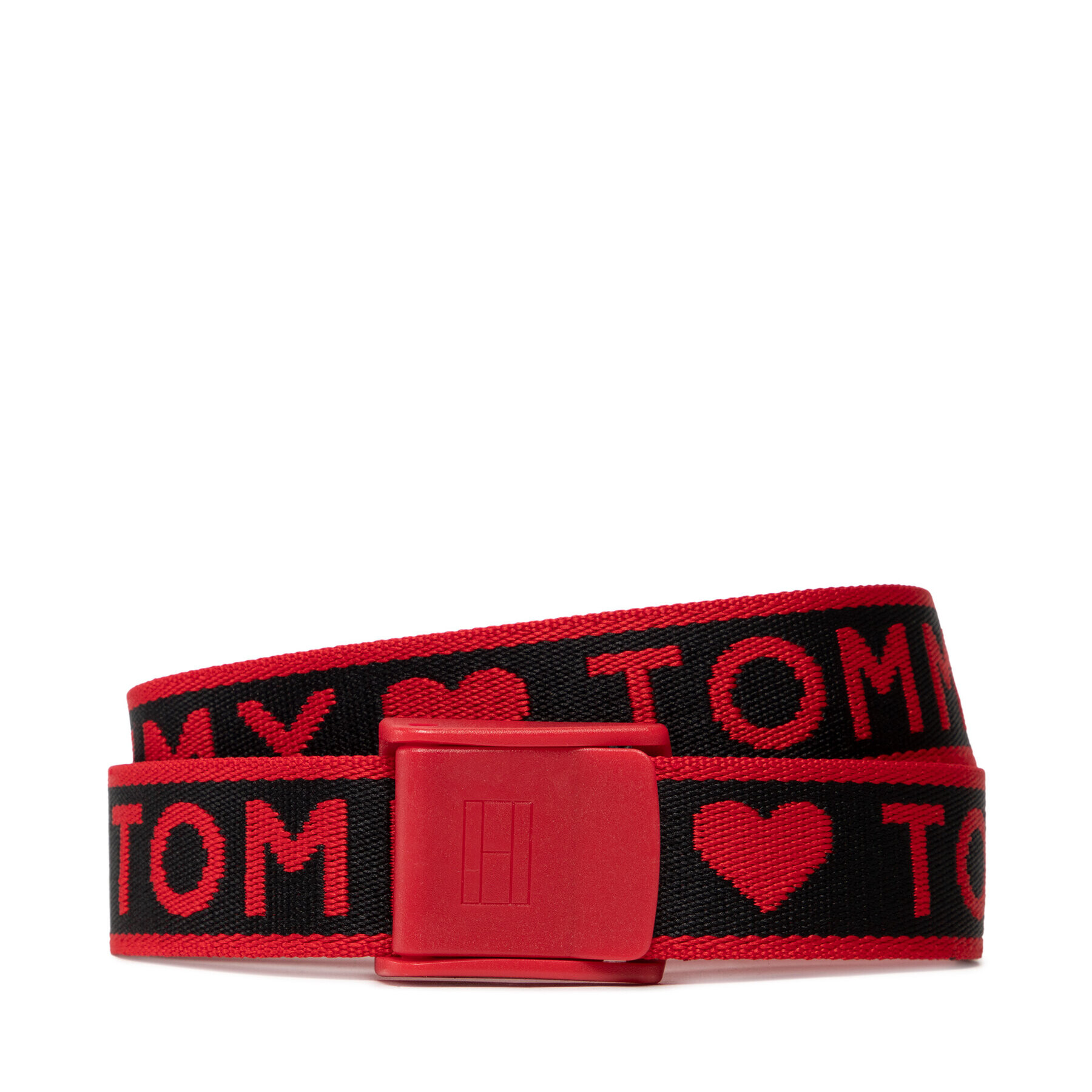 Tommy Hilfiger Детски колан Plaque Webbing Belt Hearts AW0AW11146 Червен - Pepit.bg