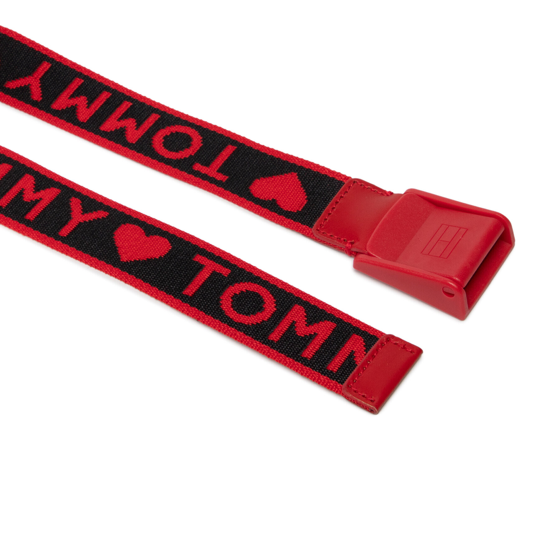 Tommy Hilfiger Детски колан Plaque Webbing Belt Hearts AW0AW11146 Червен - Pepit.bg