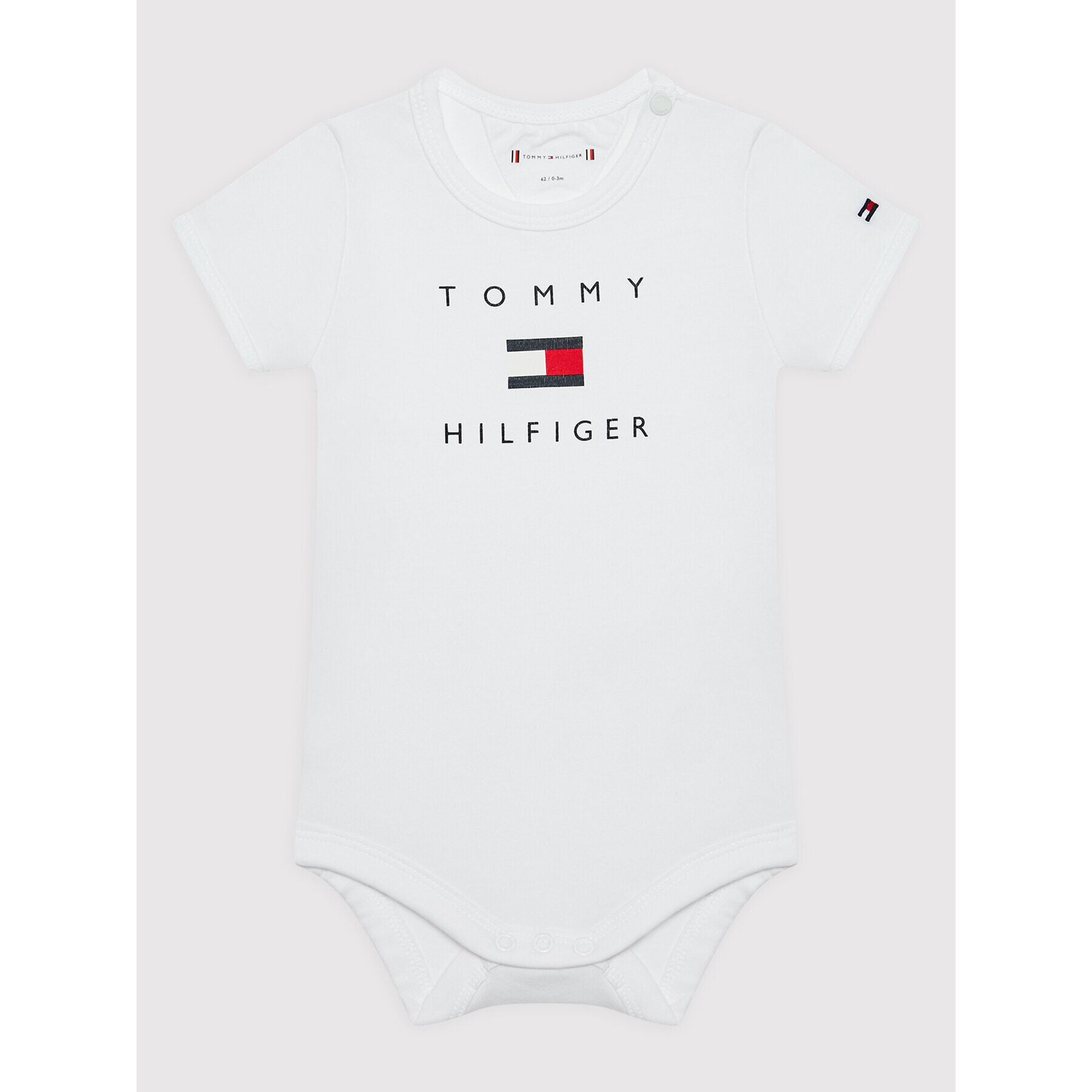 Tommy Hilfiger Детско боди KN0KN01422 Бял Regular Fit - Pepit.bg