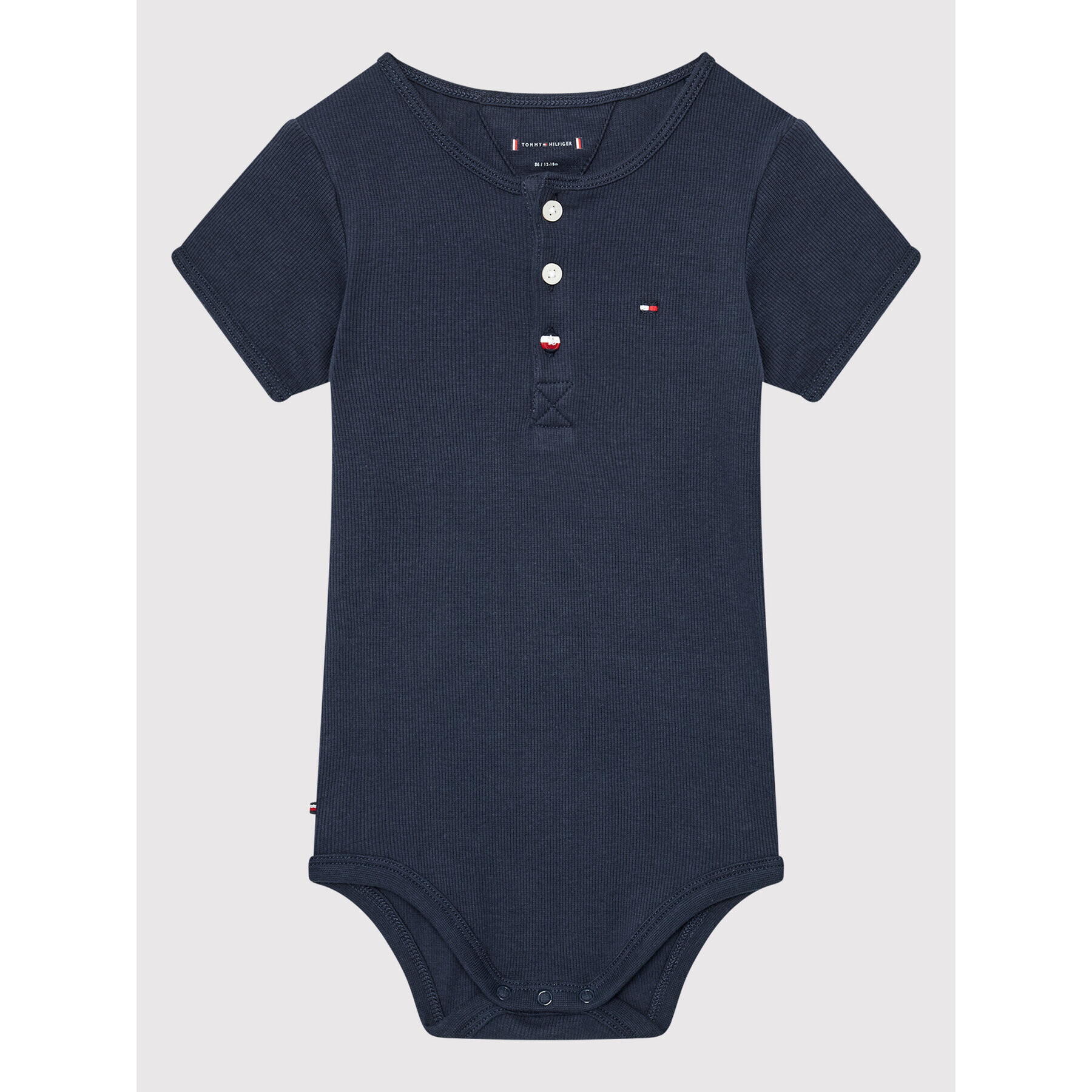 Tommy Hilfiger Детско боди KN0KN01423 Тъмносин Regular Fit - Pepit.bg