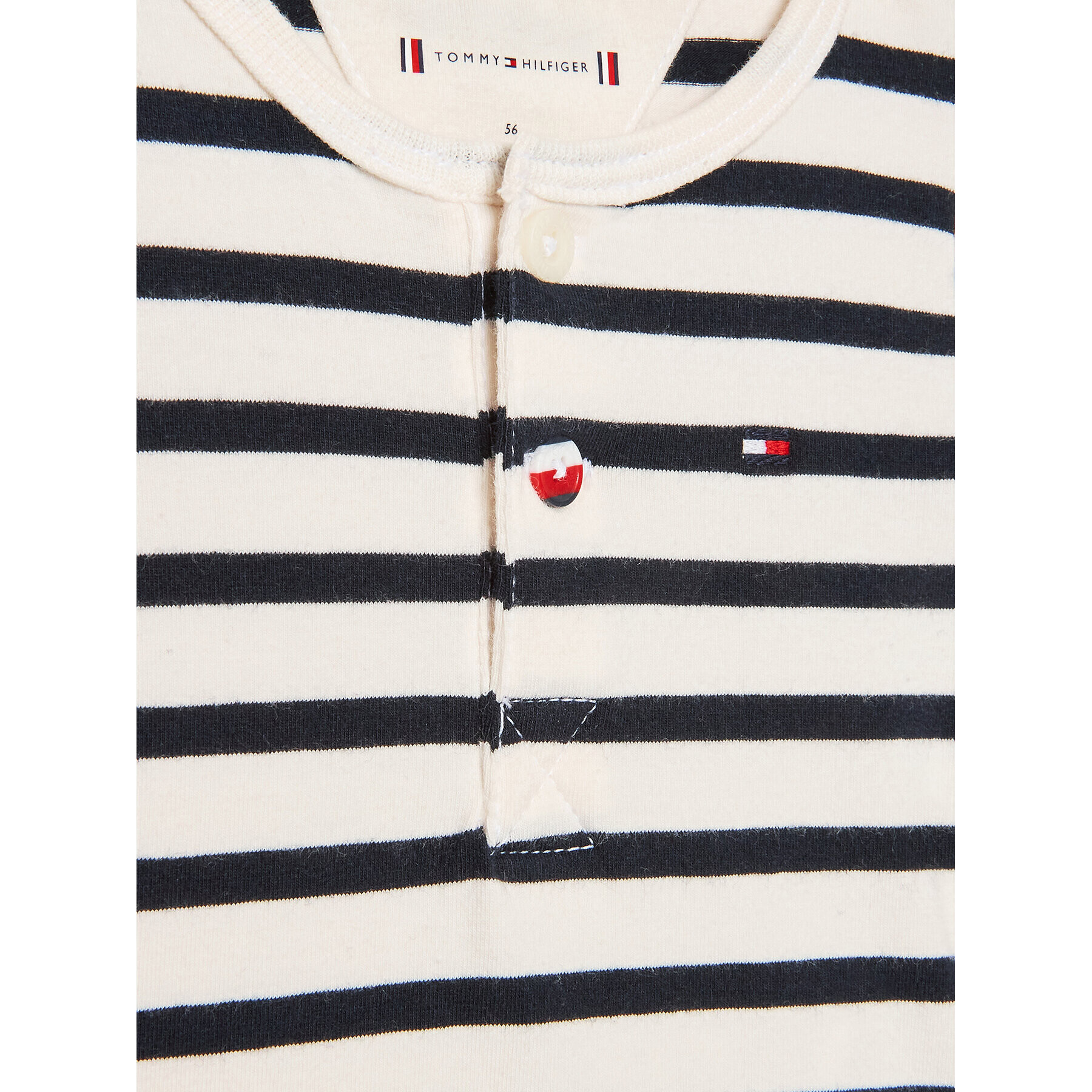 Tommy Hilfiger Детско боди KN0KN01633 Бял Regular Fit - Pepit.bg
