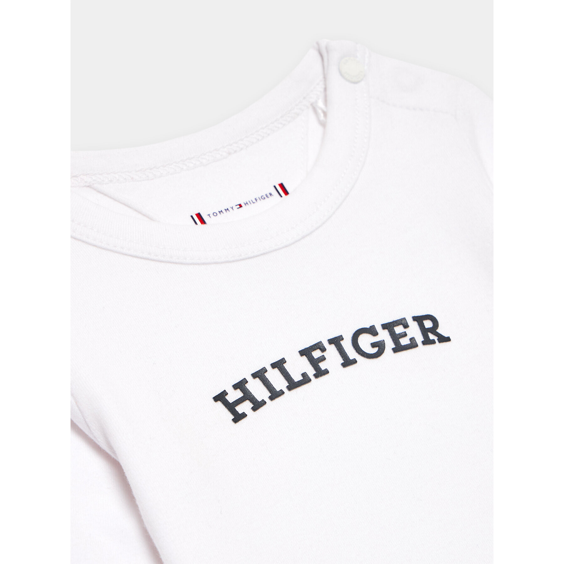 Tommy Hilfiger Детско боди KN0KN01675 Бял Regular Fit - Pepit.bg