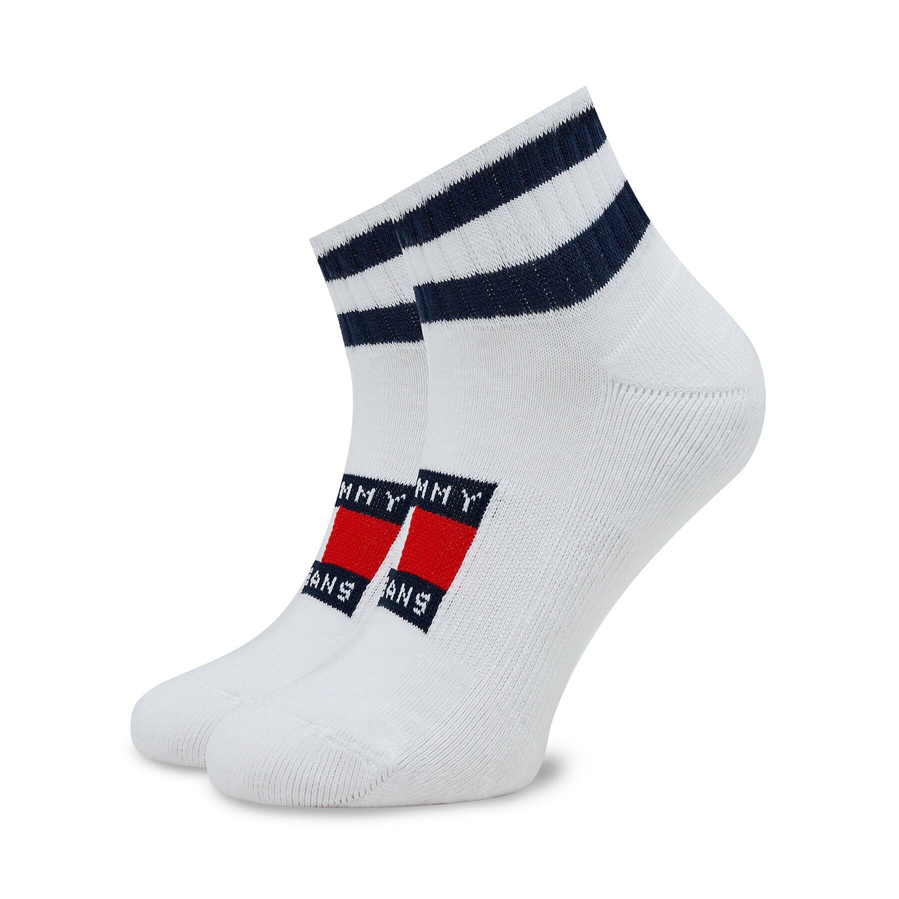Tommy Hilfiger Дълги чорапи unisex 701226106 Бял - Pepit.bg