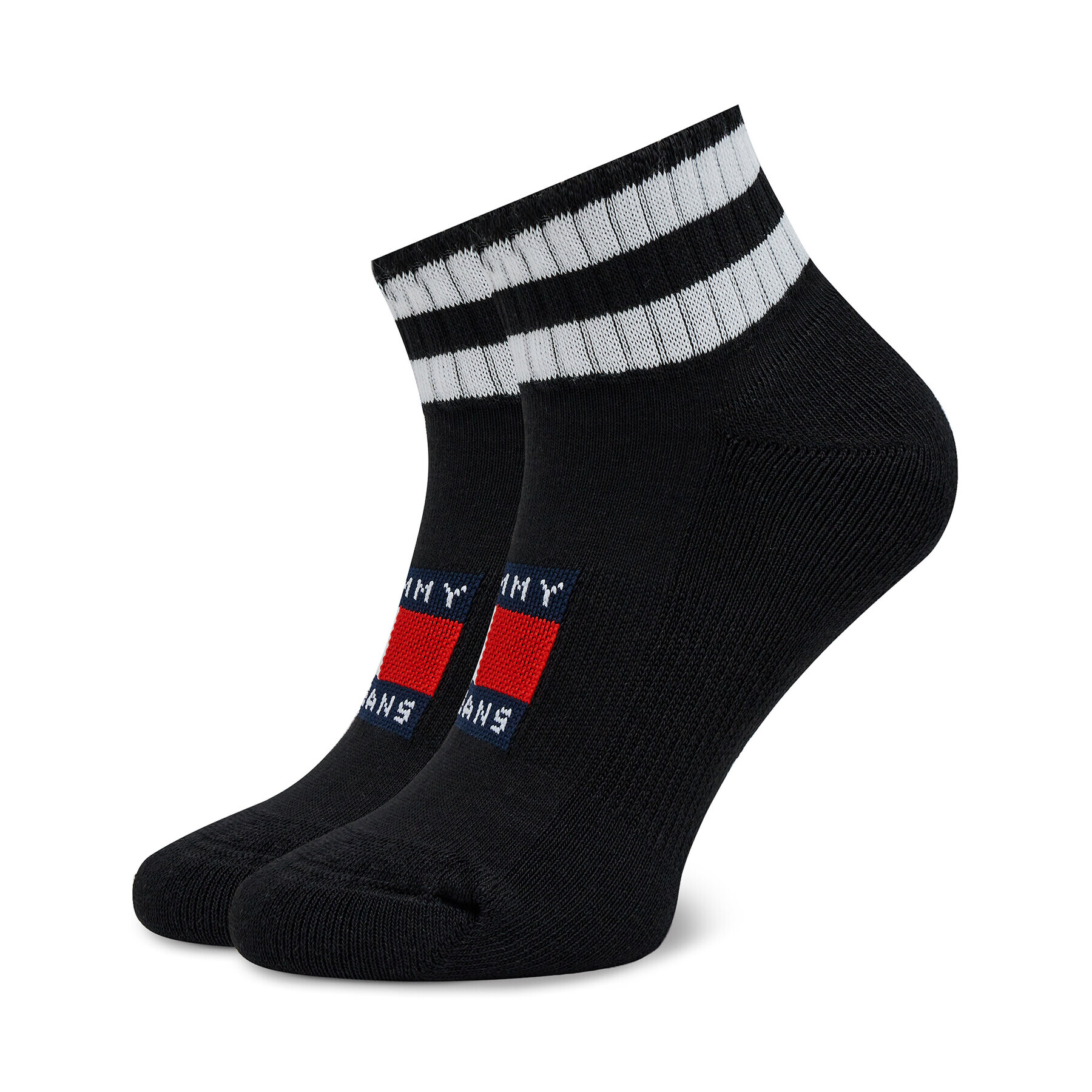 Tommy Hilfiger Дълги чорапи unisex 701226106 Черен - Pepit.bg