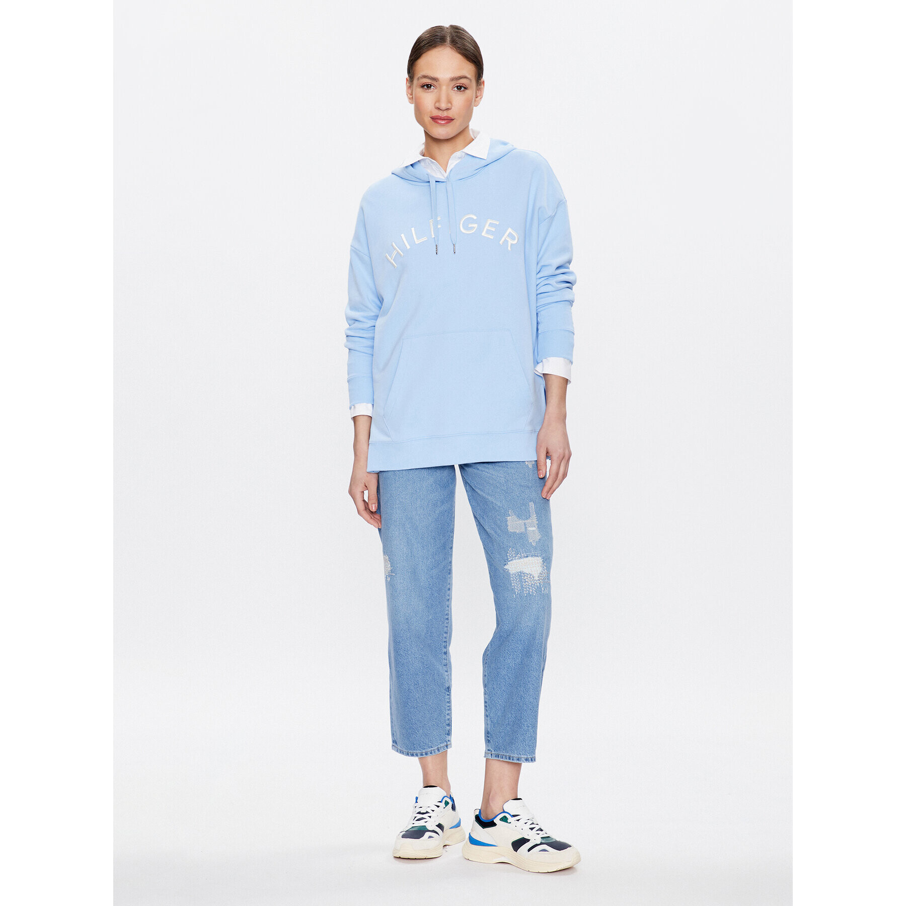 Tommy Hilfiger Дънки Balloon WW0WW38162 Син Balloon Fit - Pepit.bg