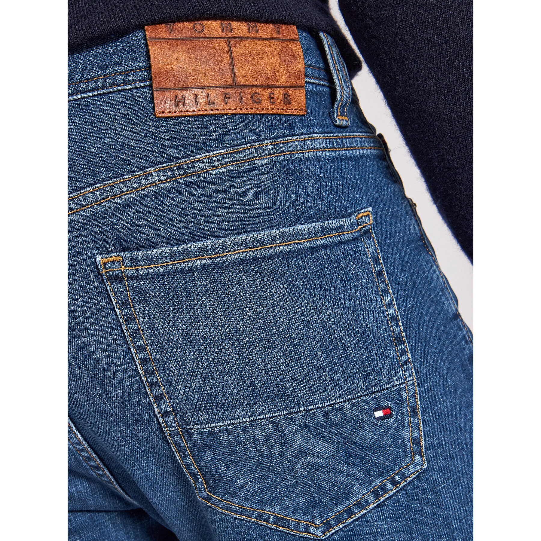 Tommy Hilfiger Дънки Bleecker MW0MW18854 Тъмносин Slim Fit - Pepit.bg