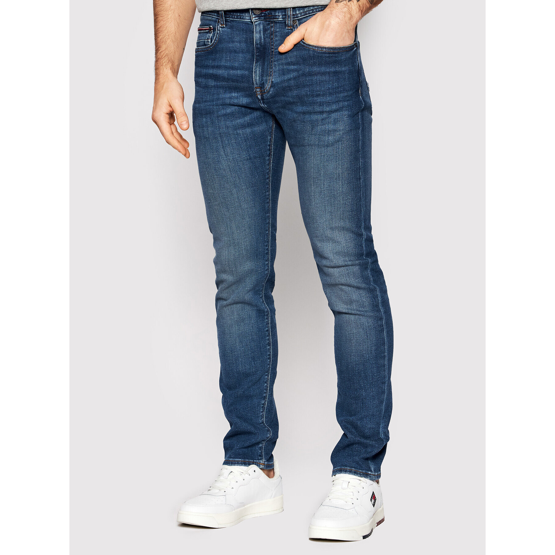 Tommy Hilfiger Дънки Bleecker MW0MW21840 Тъмносин Slim Fit - Pepit.bg