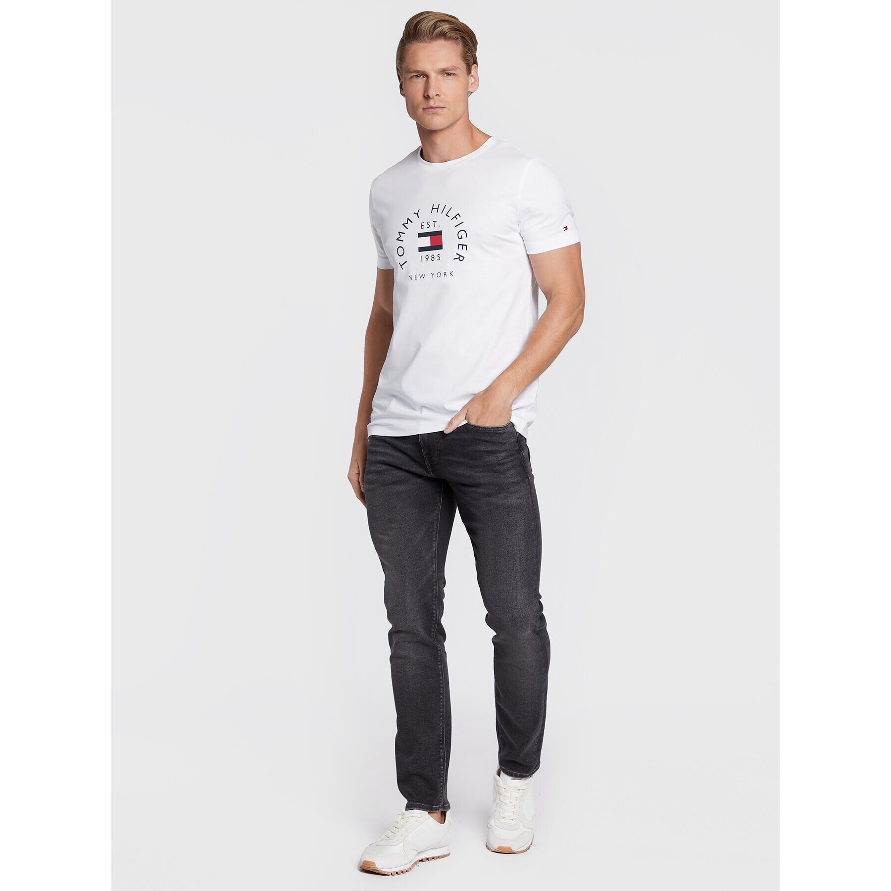 Tommy Hilfiger Дънки Bleecker MW0MW28620 Черен Slim Fit - Pepit.bg