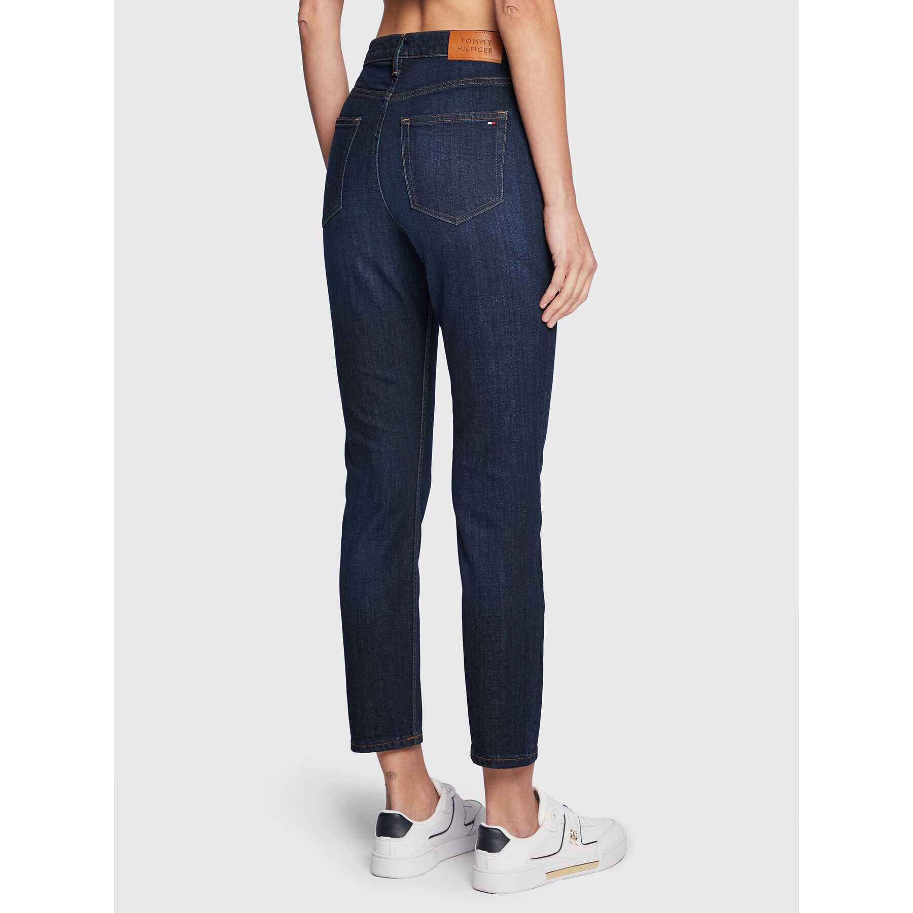 Tommy Hilfiger Дънки Cigarette WW0WW37145 Тъмносин Slim Fit - Pepit.bg