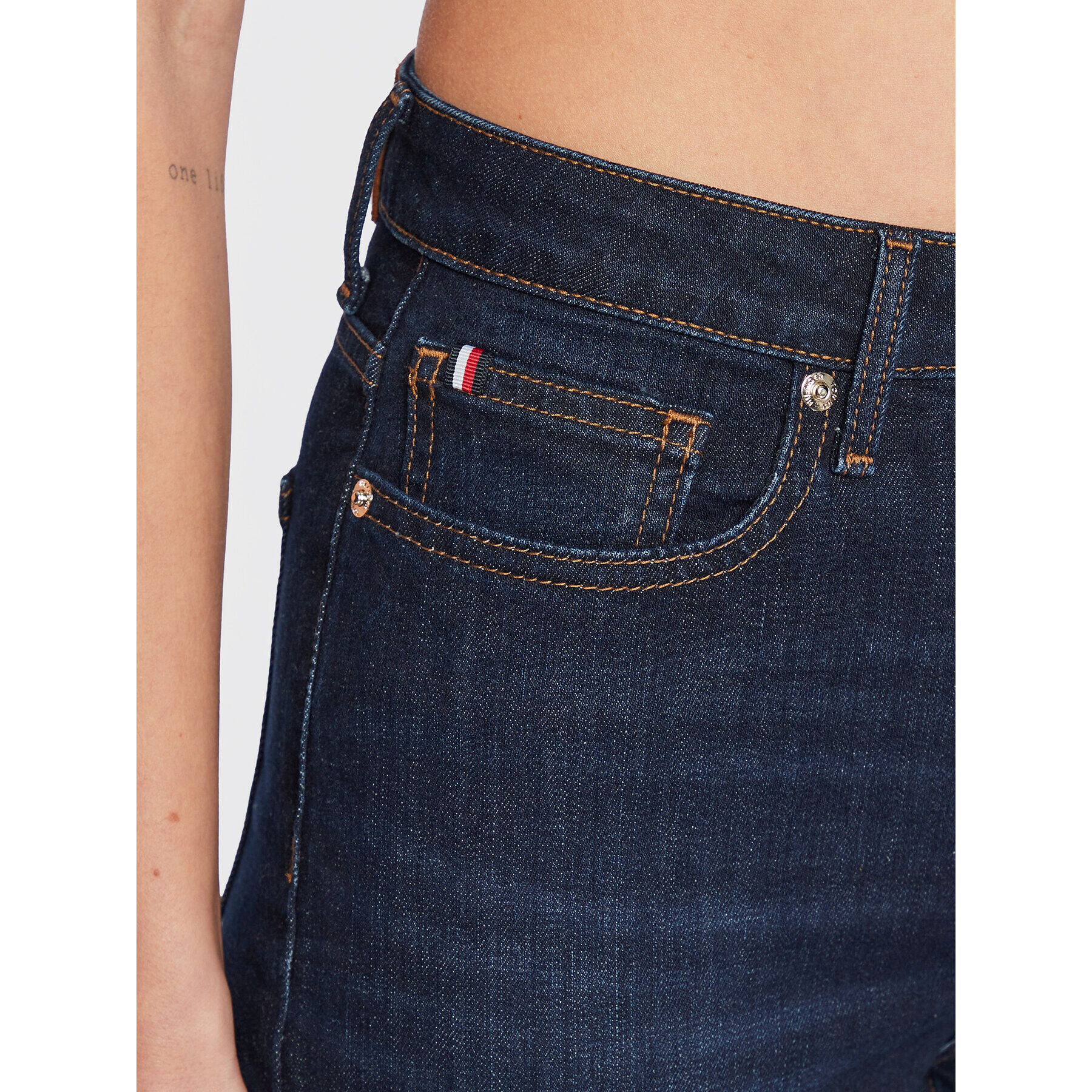 Tommy Hilfiger Дънки Cigarette WW0WW37145 Тъмносин Slim Fit - Pepit.bg
