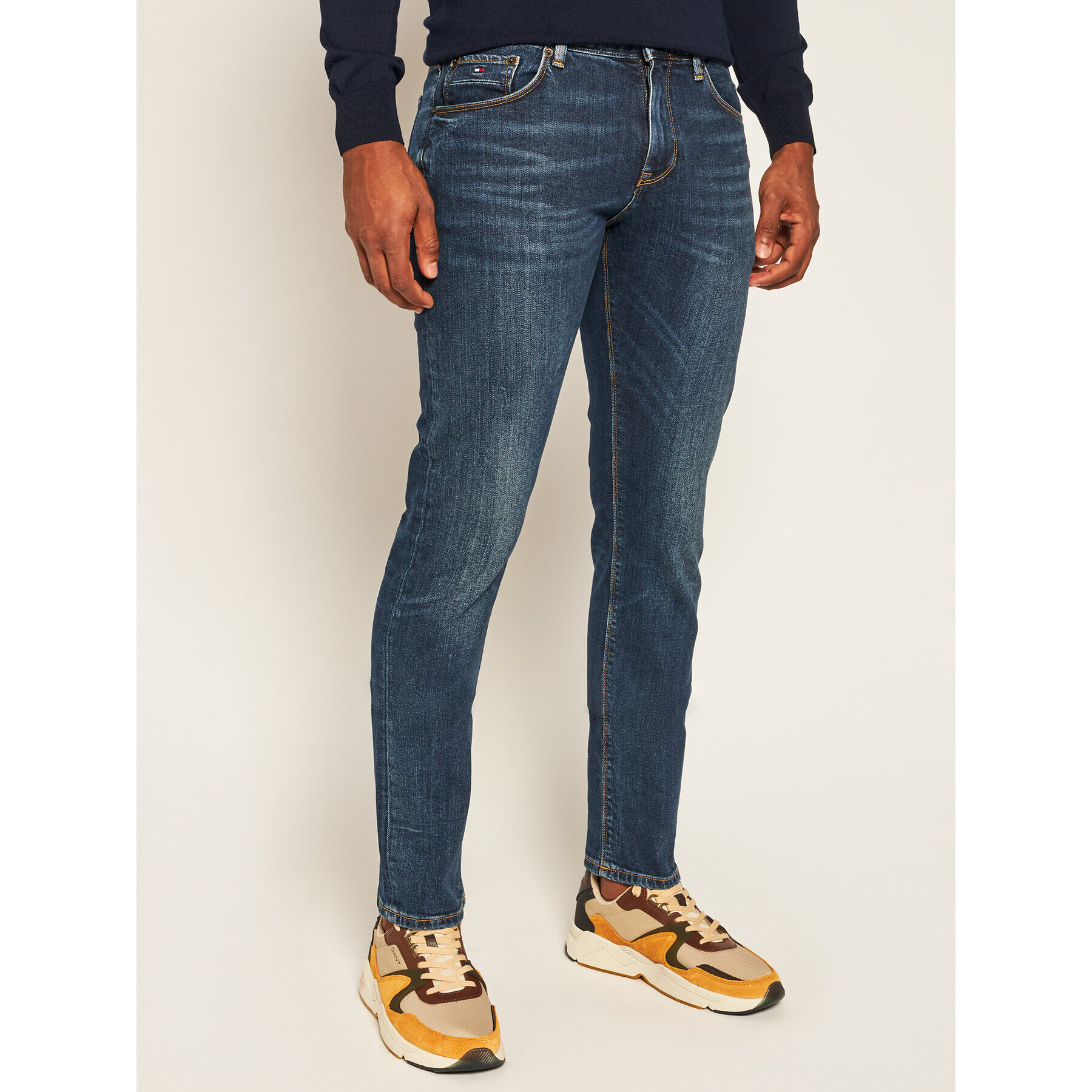 Tommy Hilfiger Дънки Core Bleecker MW0MW01753 Тъмносин Slim Fit - Pepit.bg