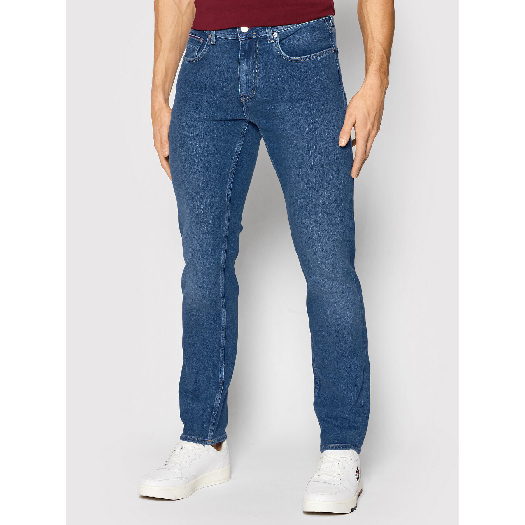 Tommy Hilfiger Дънки Denton Stretch MW0MW21835 Тъмносин Straight Fit - Pepit.bg