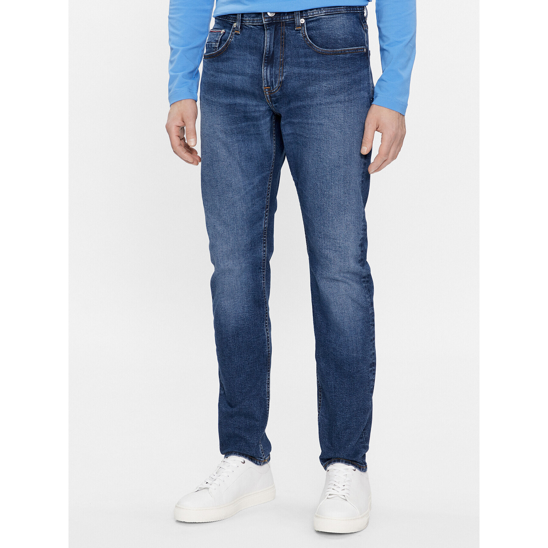 Tommy Hilfiger Дънки Houston MW0MW35159 Син Slim Fit - Pepit.bg