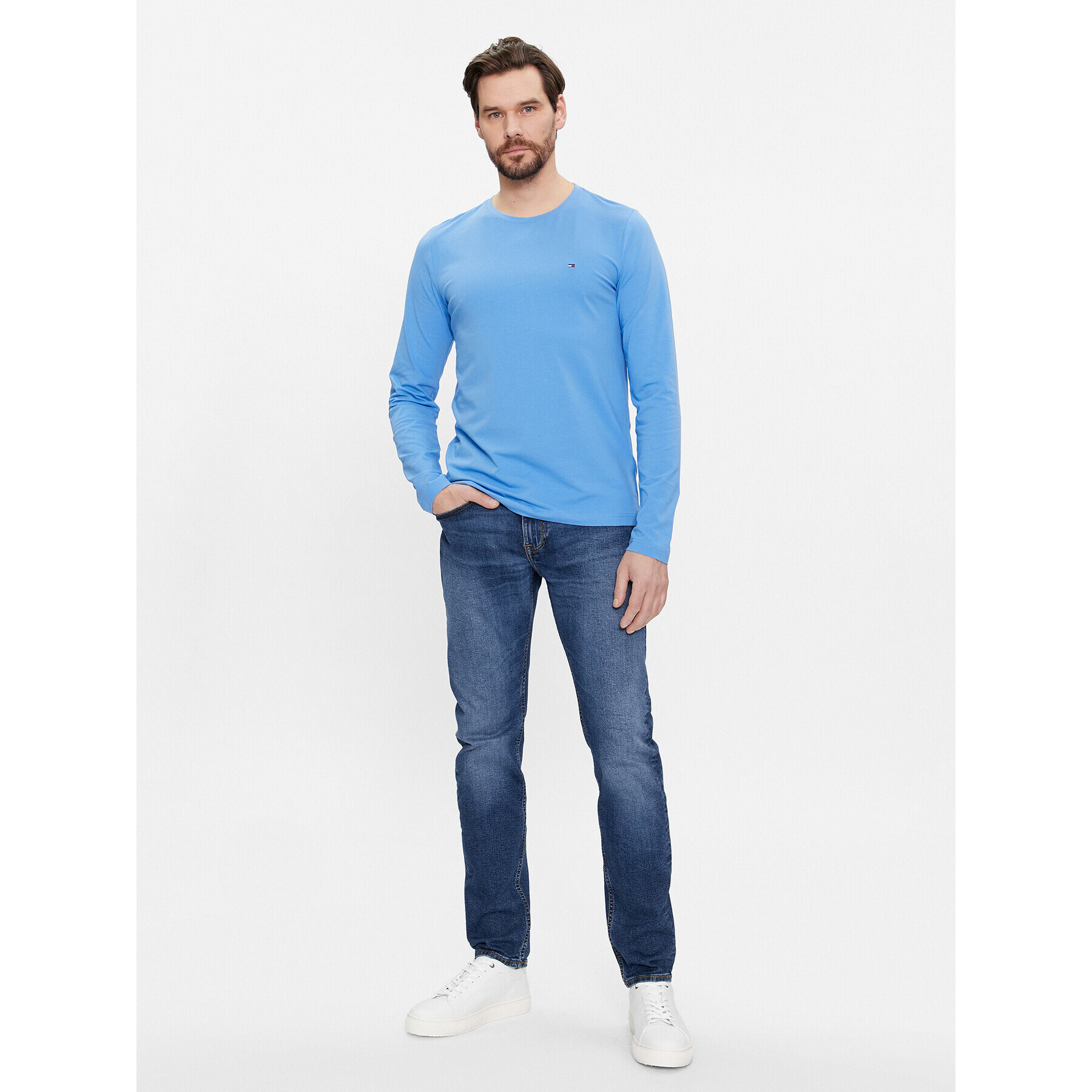 Tommy Hilfiger Дънки Houston MW0MW35159 Син Slim Fit - Pepit.bg