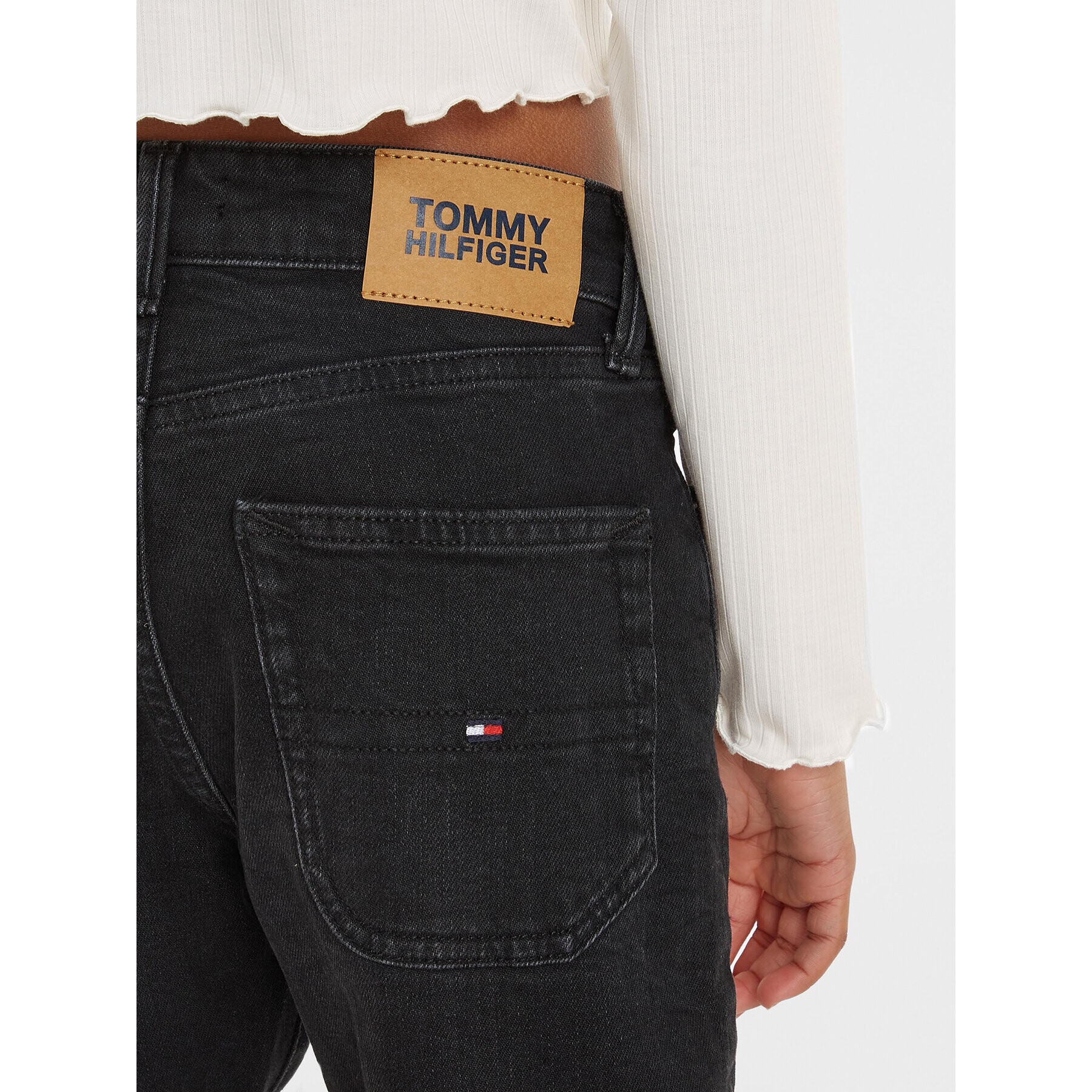 Tommy Hilfiger Дънки KB0KB08274 D Черен Straight Fit - Pepit.bg