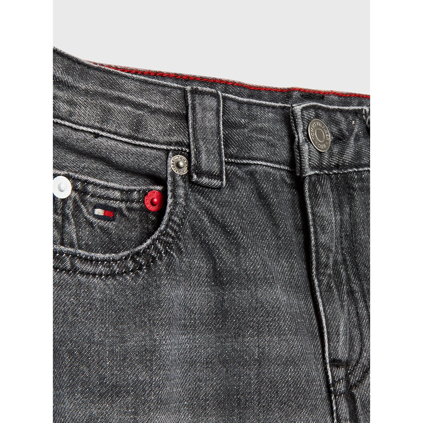 Tommy Hilfiger Дънки KG0KG07002 D Сив Straight Fit - Pepit.bg