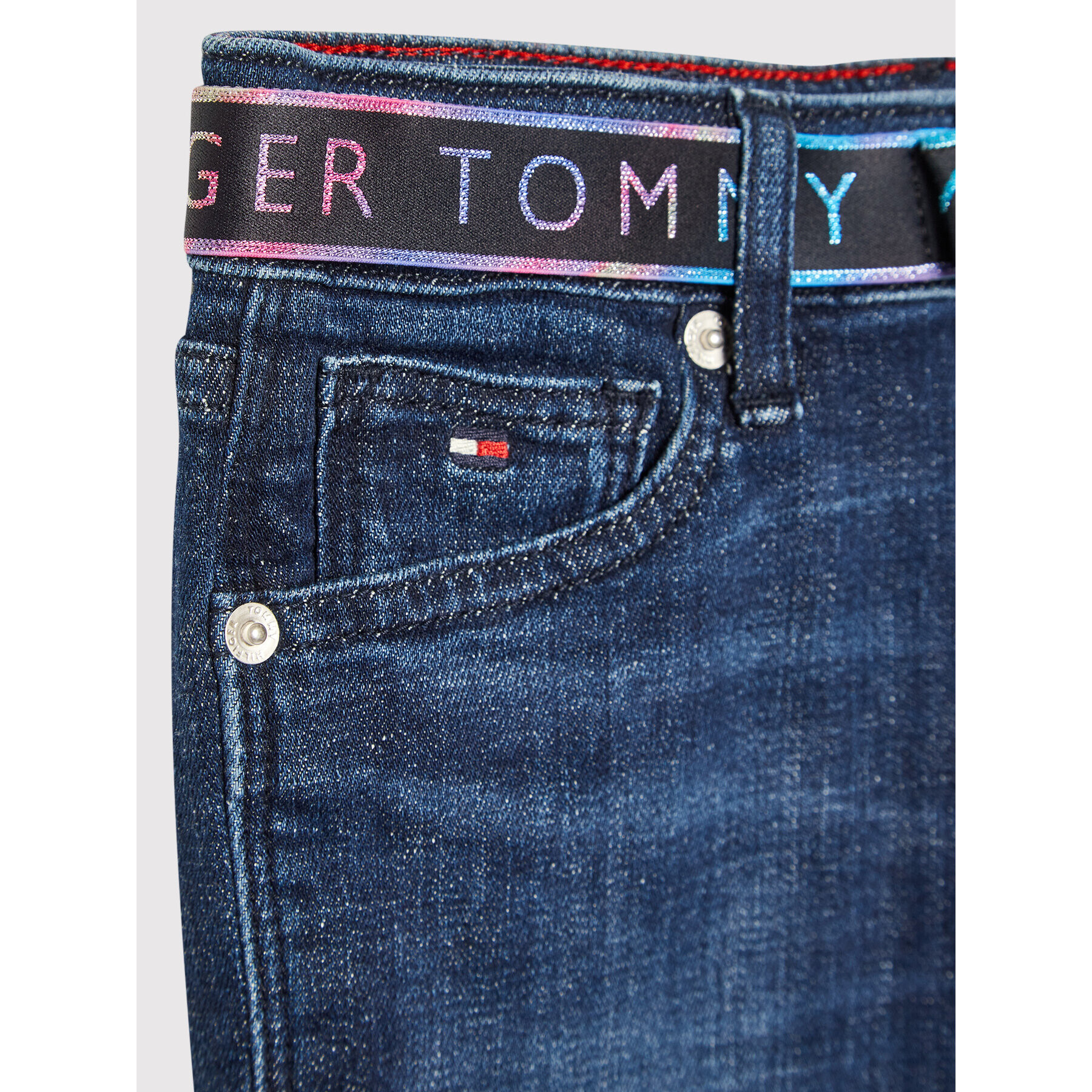 Tommy Hilfiger Дънки Nora Skinny Belt KG0KG06071 D Тъмносин Skinny Fit - Pepit.bg