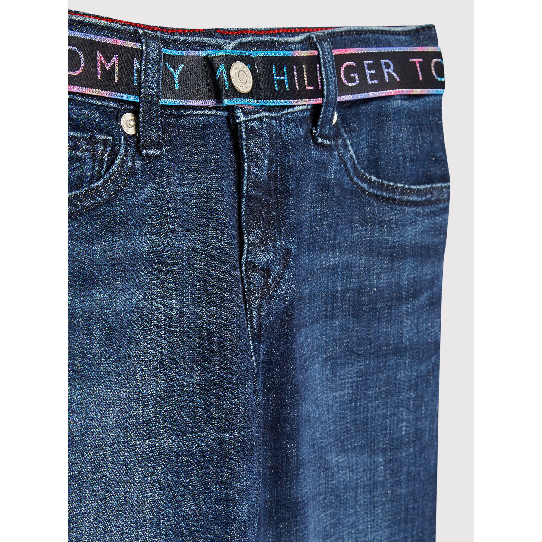 Tommy Hilfiger Дънки Nora Skinny Belt KG0KG06071 D Тъмносин Skinny Fit - Pepit.bg