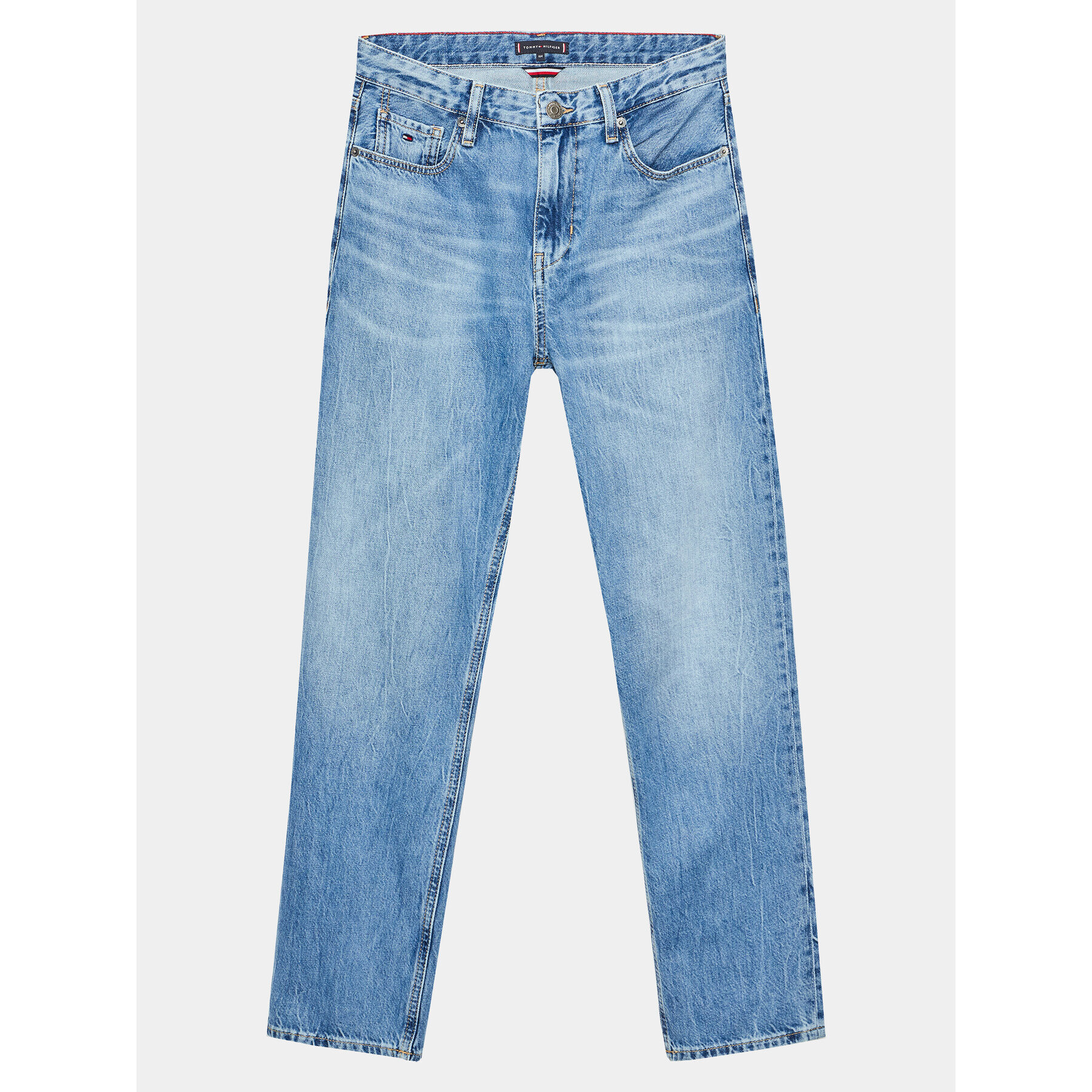 Tommy Hilfiger Дънки Skater KB0KB08083 D Син Straight Fit - Pepit.bg