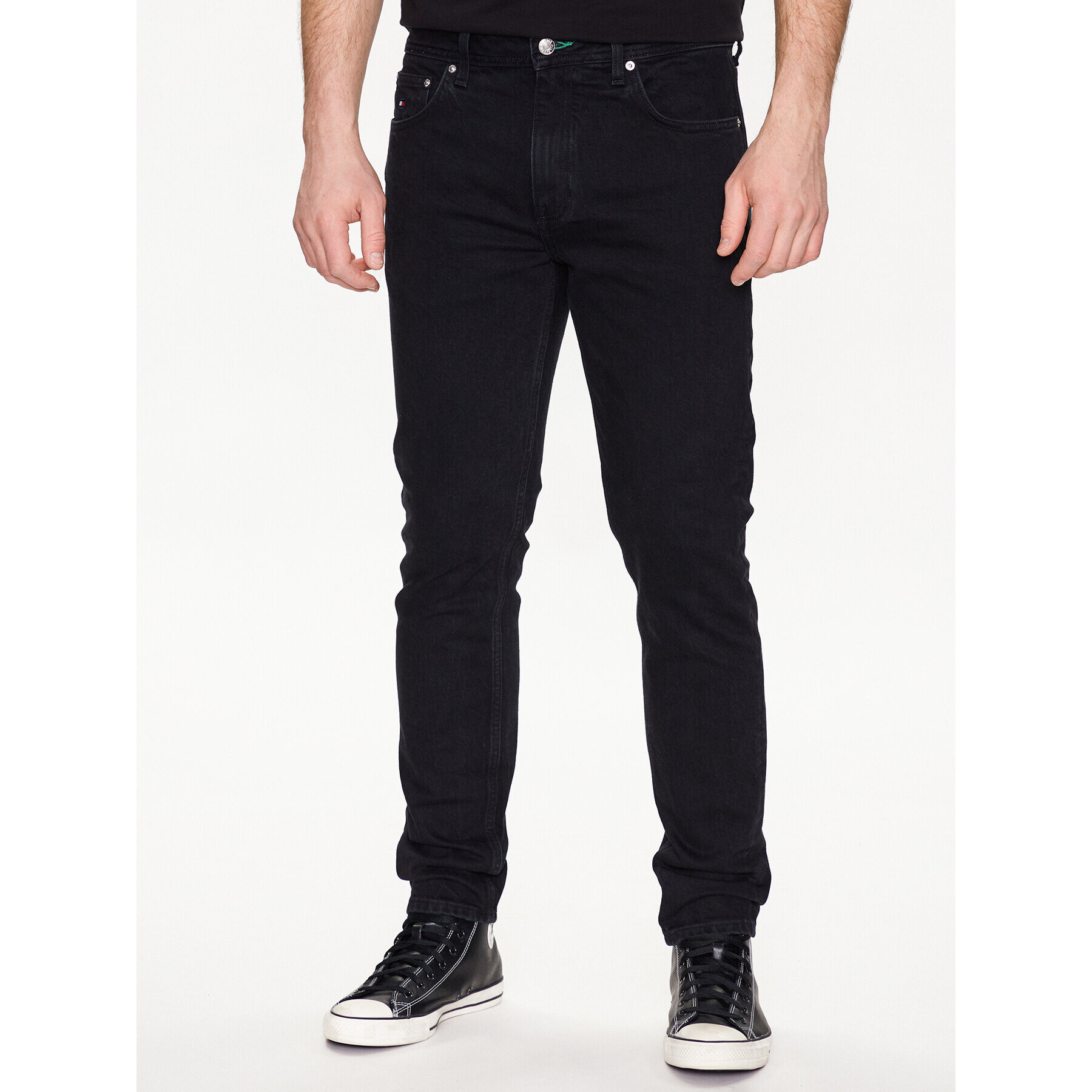 Tommy Hilfiger Дънки Tanson MW0MW31215 Черен Straight Leg - Pepit.bg