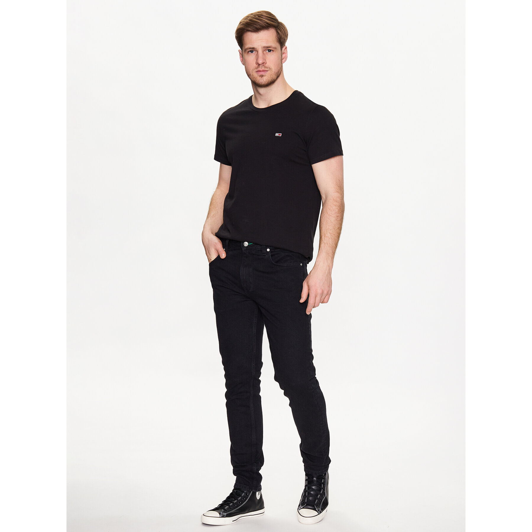 Tommy Hilfiger Дънки Tanson MW0MW31215 Черен Straight Leg - Pepit.bg