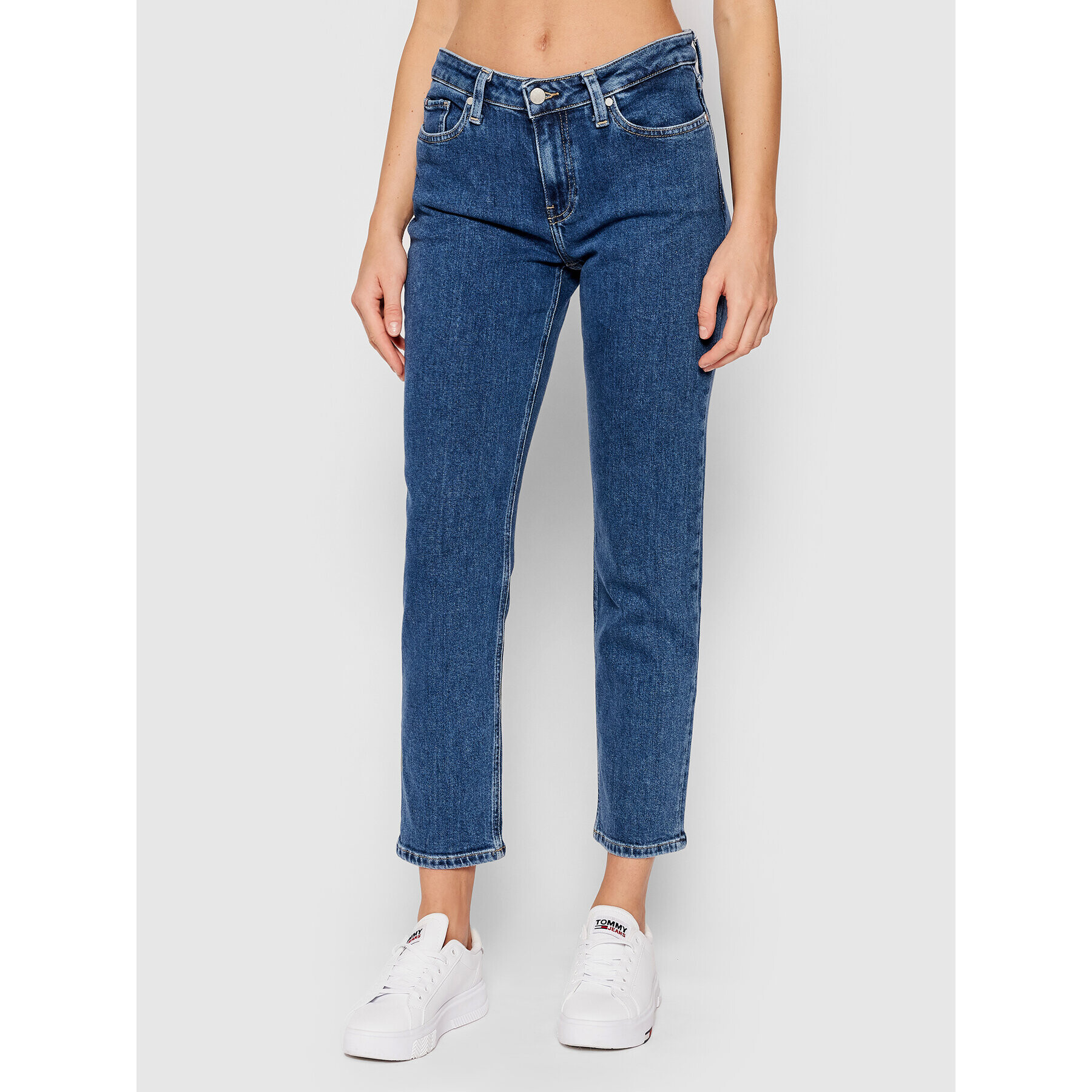 Tommy Hilfiger Дънки Th Soft Rome WW0WW30210 Син Straight Fit - Pepit.bg