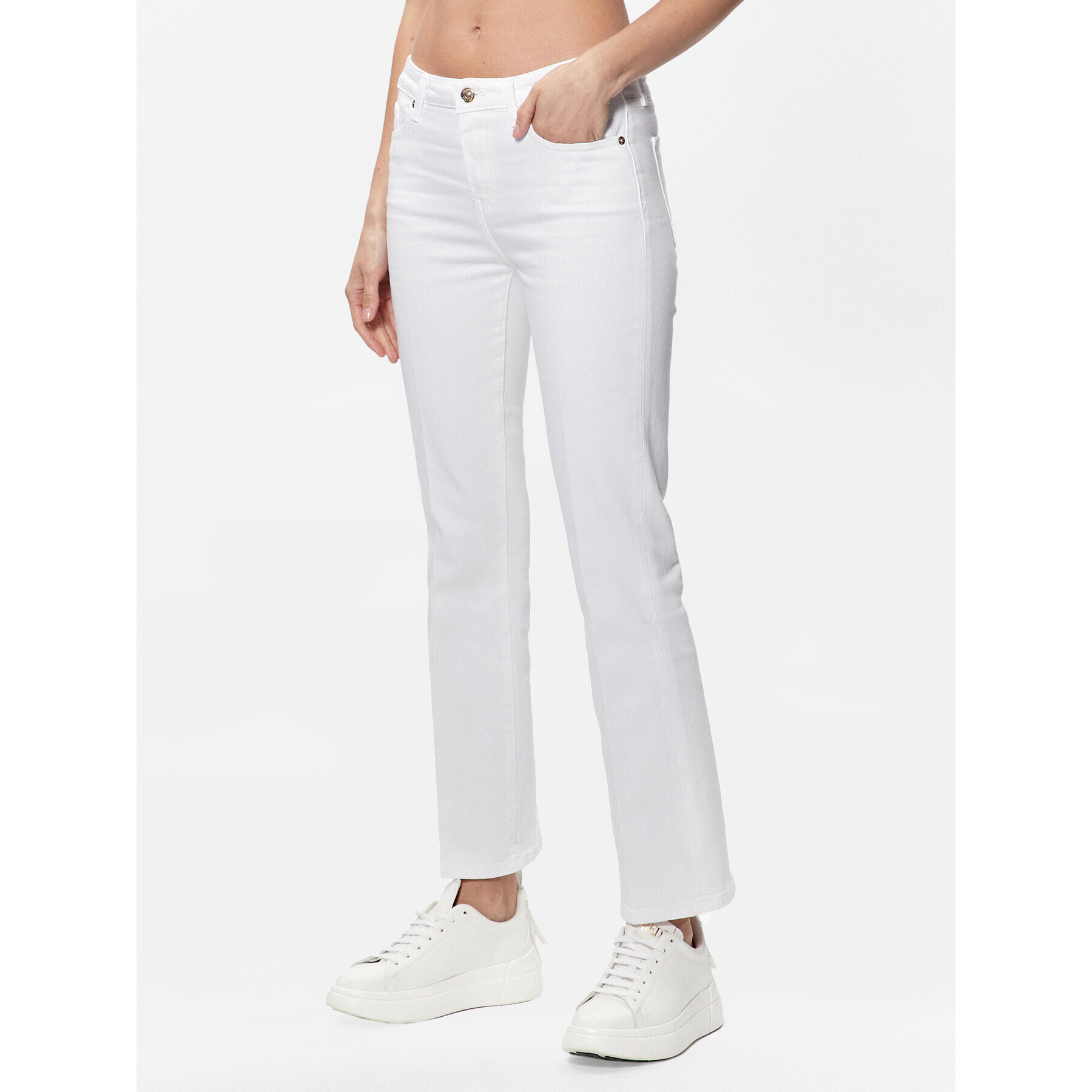 Tommy Hilfiger Дънки WW0WW38164 Бял Bootcut Fit - Pepit.bg