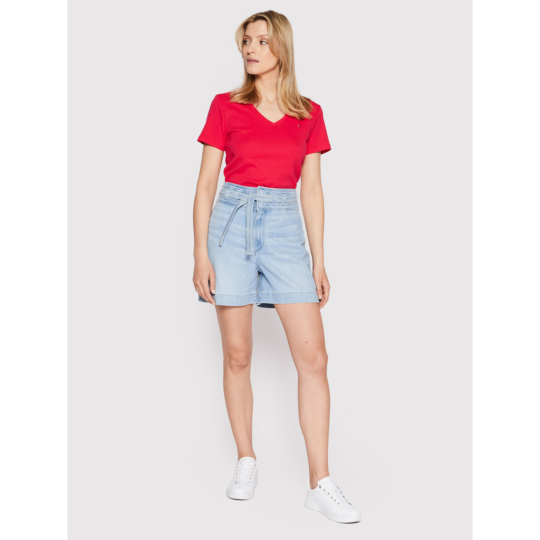 Tommy Hilfiger Дънкови шорти Flare WW0WW34083 Син Regular Fit - Pepit.bg