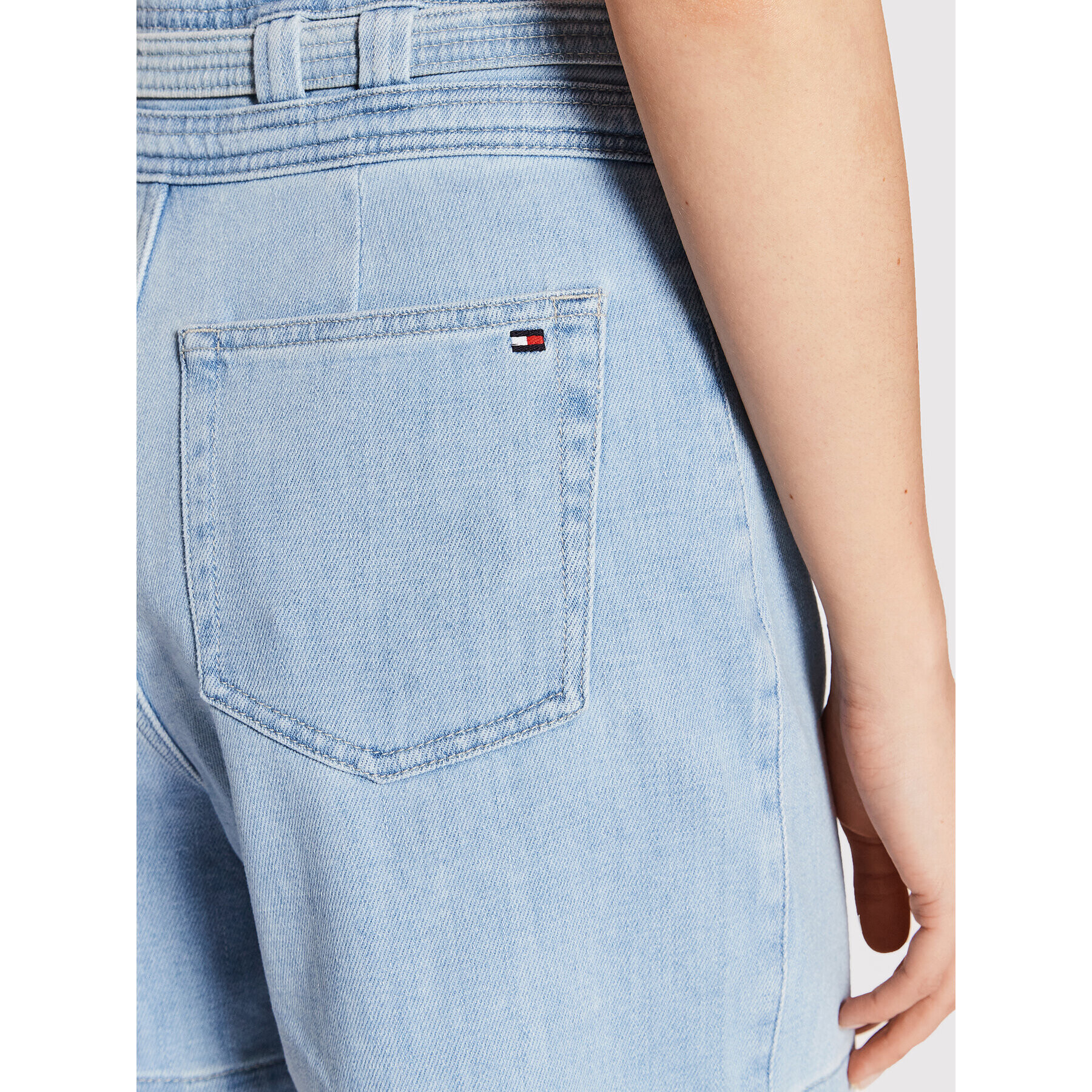 Tommy Hilfiger Дънкови шорти Flare WW0WW34083 Син Regular Fit - Pepit.bg