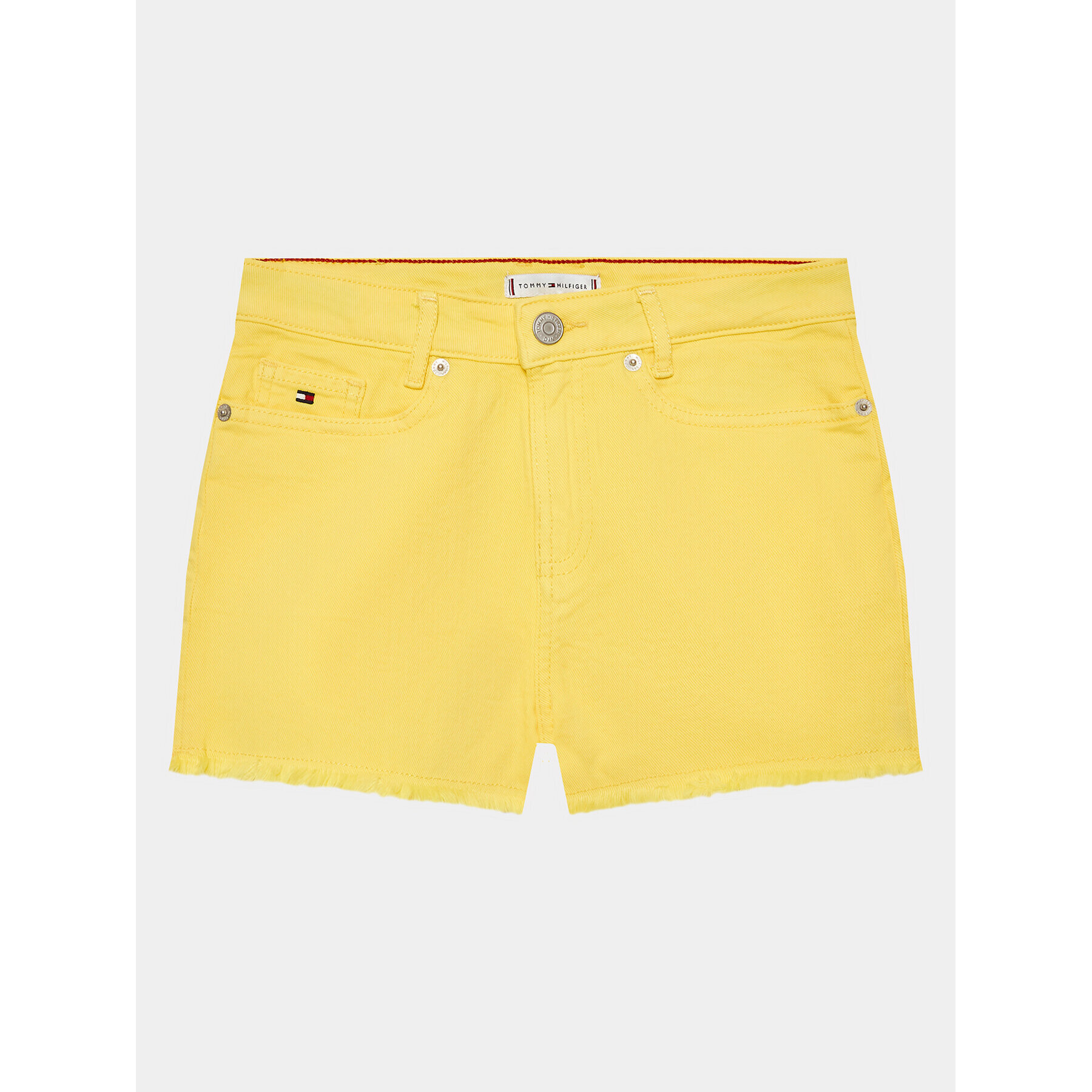 Tommy Hilfiger Дънкови шорти Harper KG0KG07242 D Жълт Straight Fit - Pepit.bg
