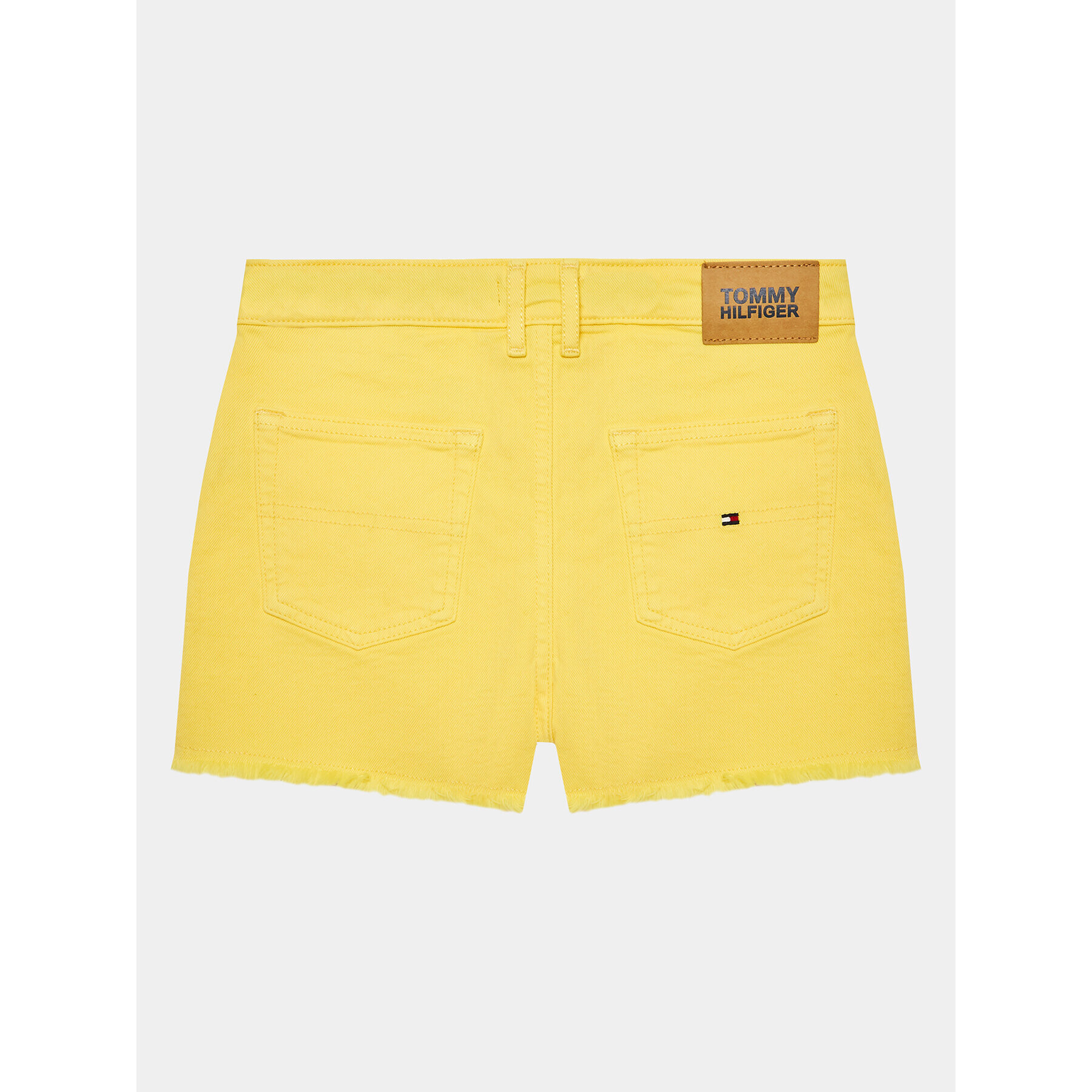 Tommy Hilfiger Дънкови шорти Harper KG0KG07242 D Жълт Straight Fit - Pepit.bg