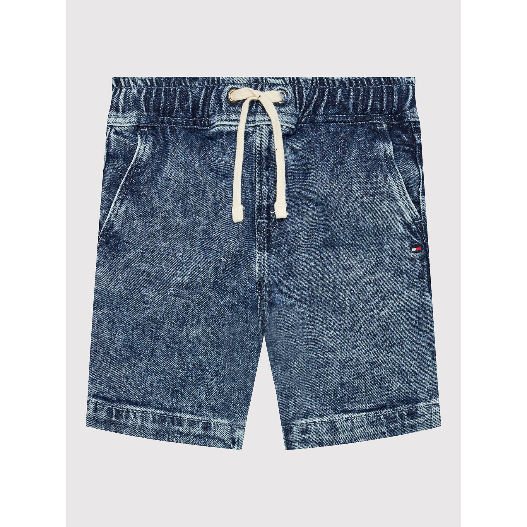 Tommy Hilfiger Дънкови шорти Pull On KB0KB07419 M Тъмносин Straight Leg - Pepit.bg