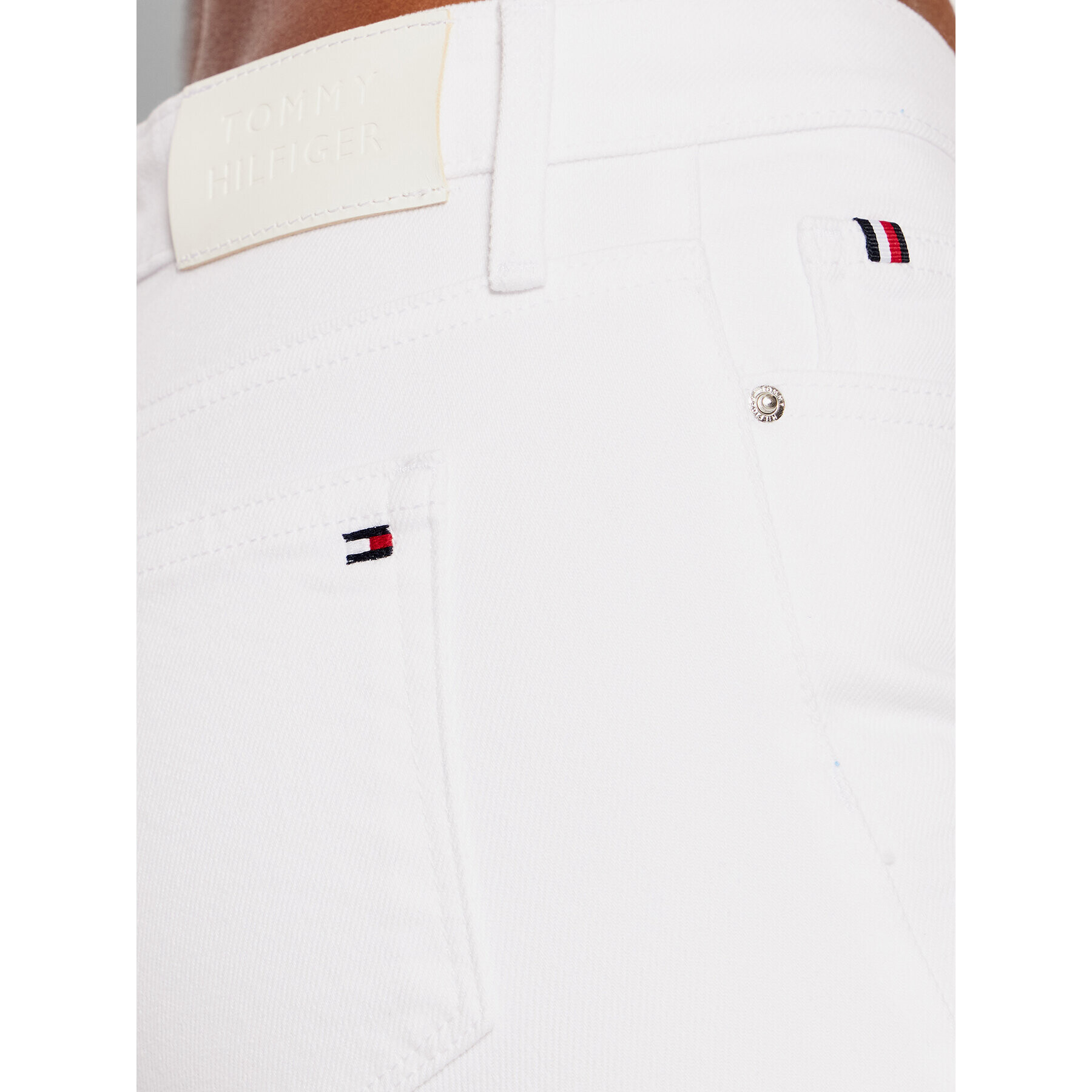 Tommy Hilfiger Дънкови шорти Venice WW0WW33213 Бял Slim Fit - Pepit.bg