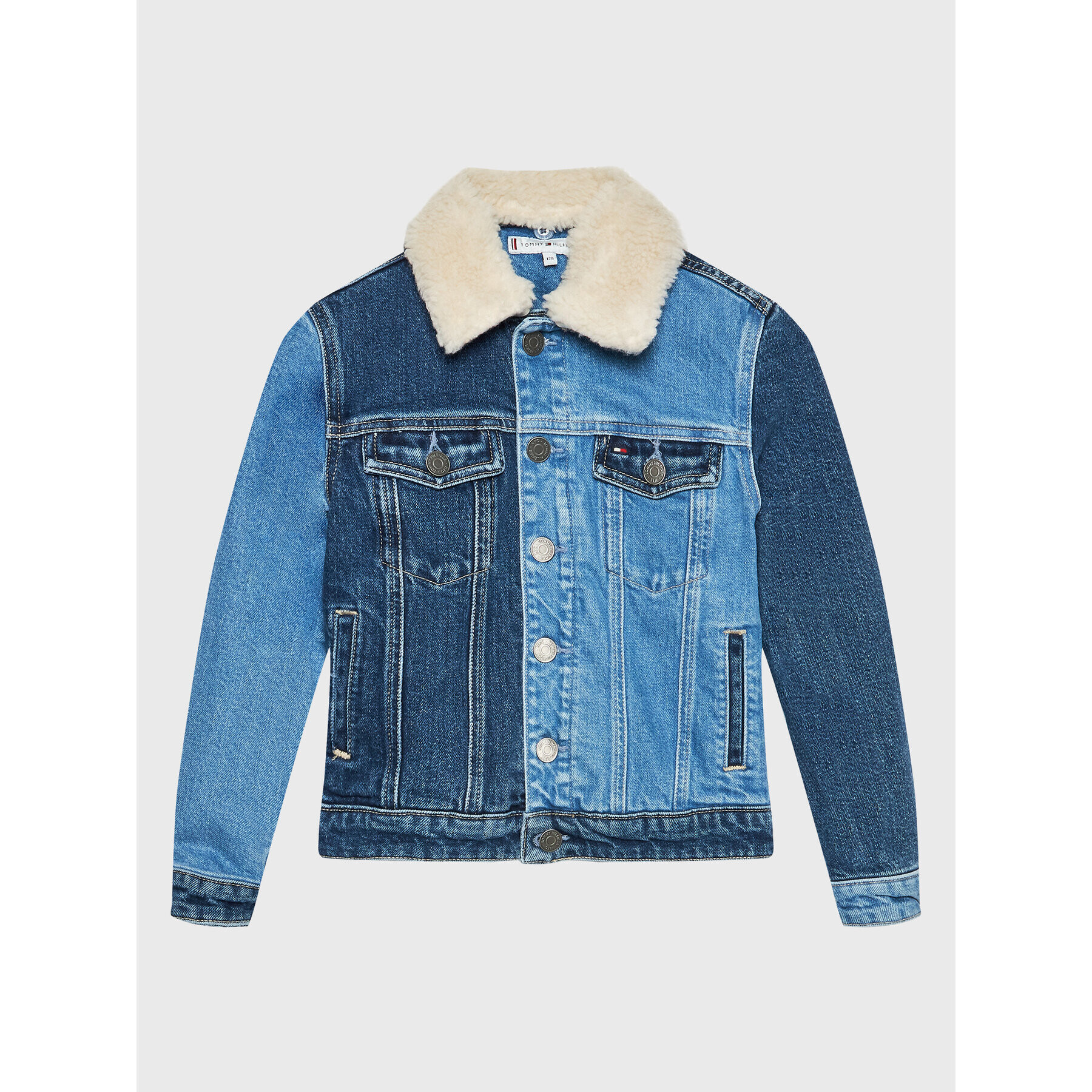 Tommy Hilfiger Дънково яке Colorblock KS0KS00291 D Син Regular Fit - Pepit.bg