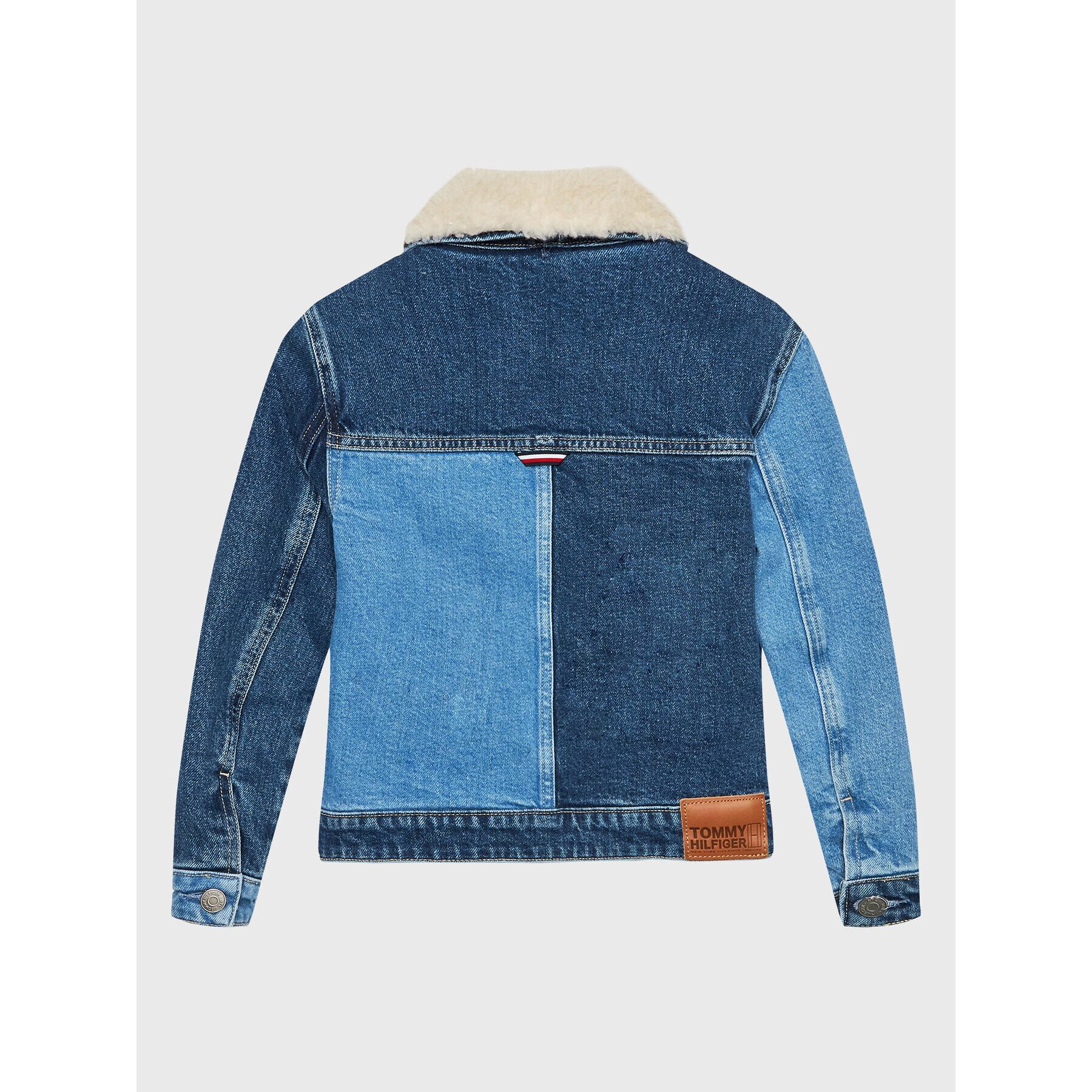 Tommy Hilfiger Дънково яке Colorblock KS0KS00291 D Син Regular Fit - Pepit.bg