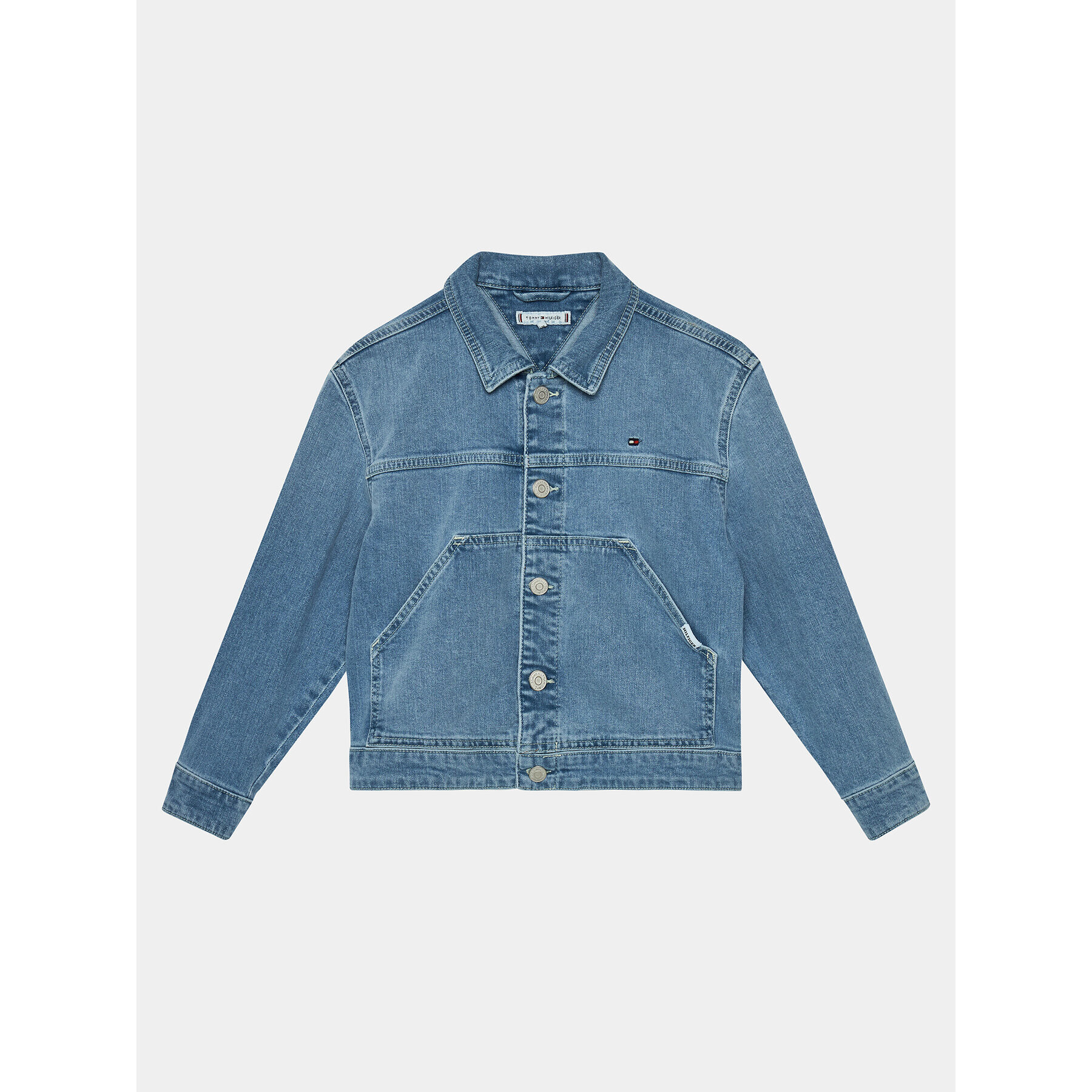 Tommy Hilfiger Дънково яке Denim Trucker Jacket KG0KG07798 Син Slim Fit - Pepit.bg