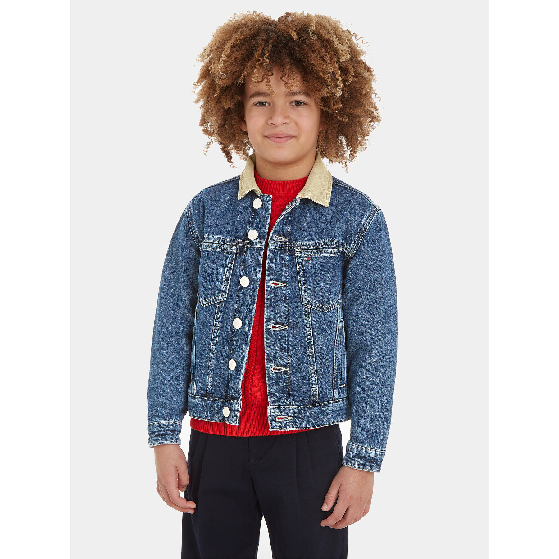 Tommy Hilfiger Дънково яке KB0KB08624 Син Relaxed Fit - Pepit.bg