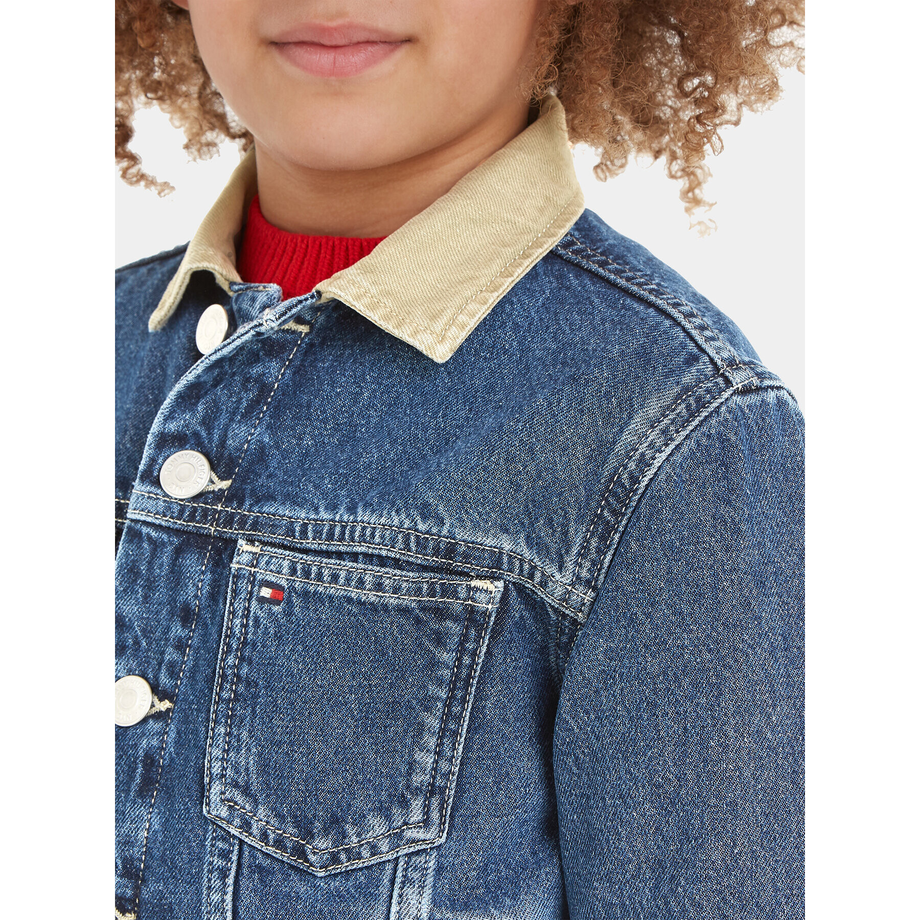 Tommy Hilfiger Дънково яке KB0KB08624 Син Relaxed Fit - Pepit.bg